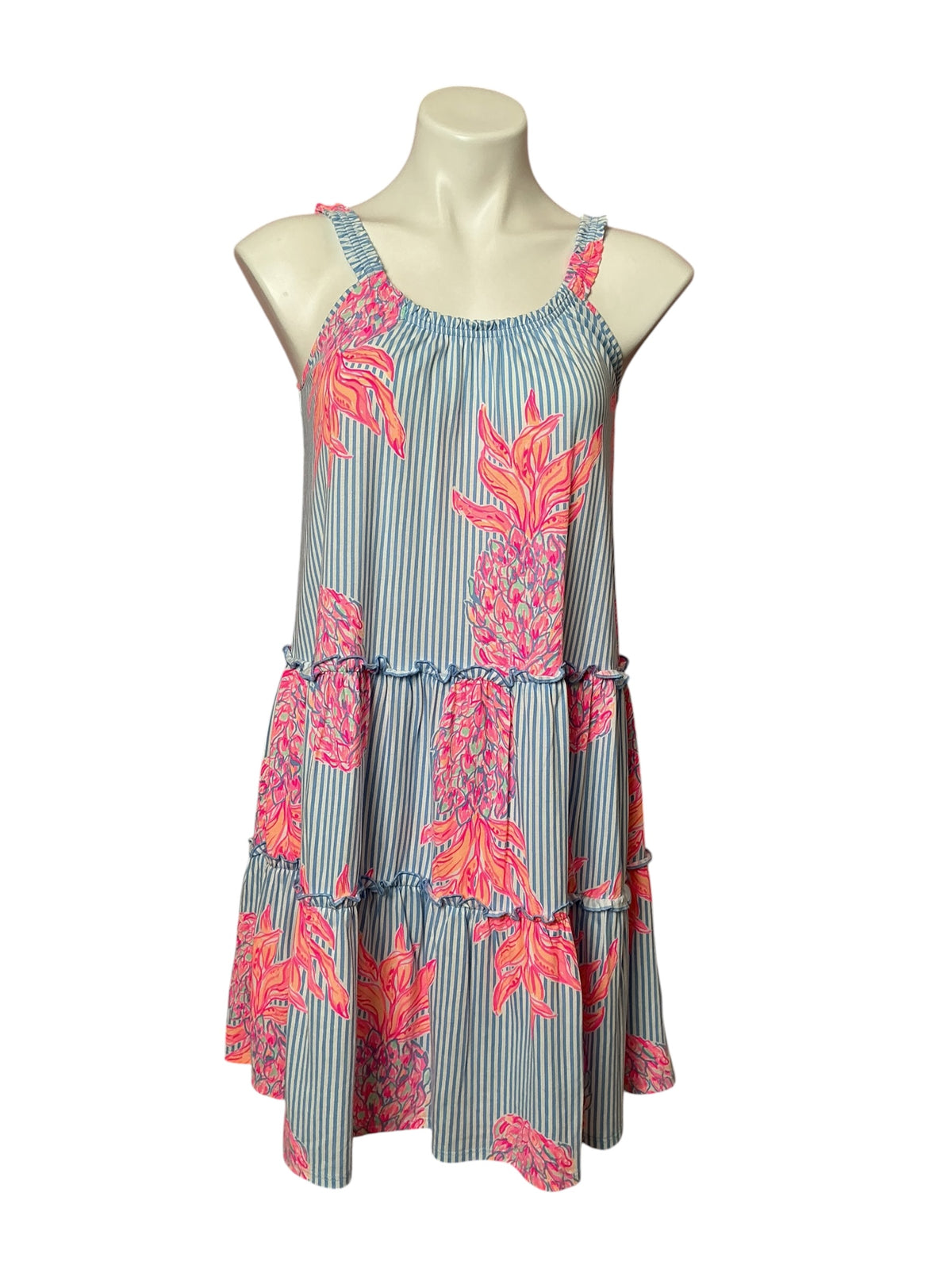 Lilly Pulitzer NWT Loro Dress Blue Peri Rum Swizzle - Size XS