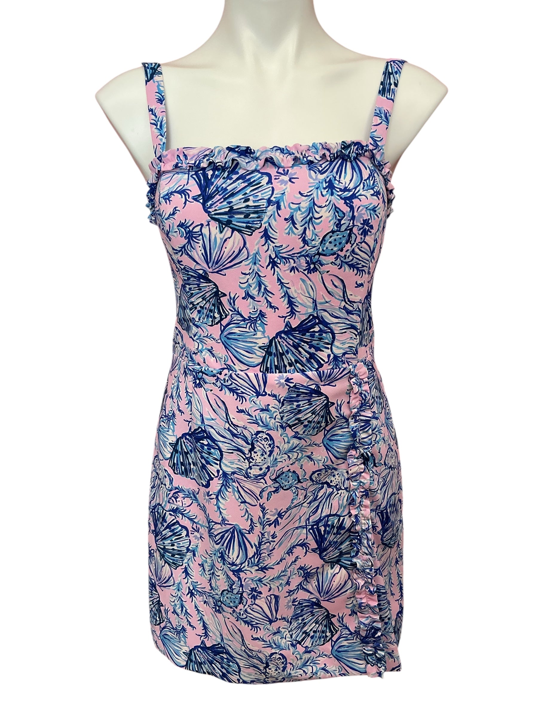 Lilly Pulitzer Zenon Ruffle Romper Magnolia Lilac A Little Jelly - Size 6