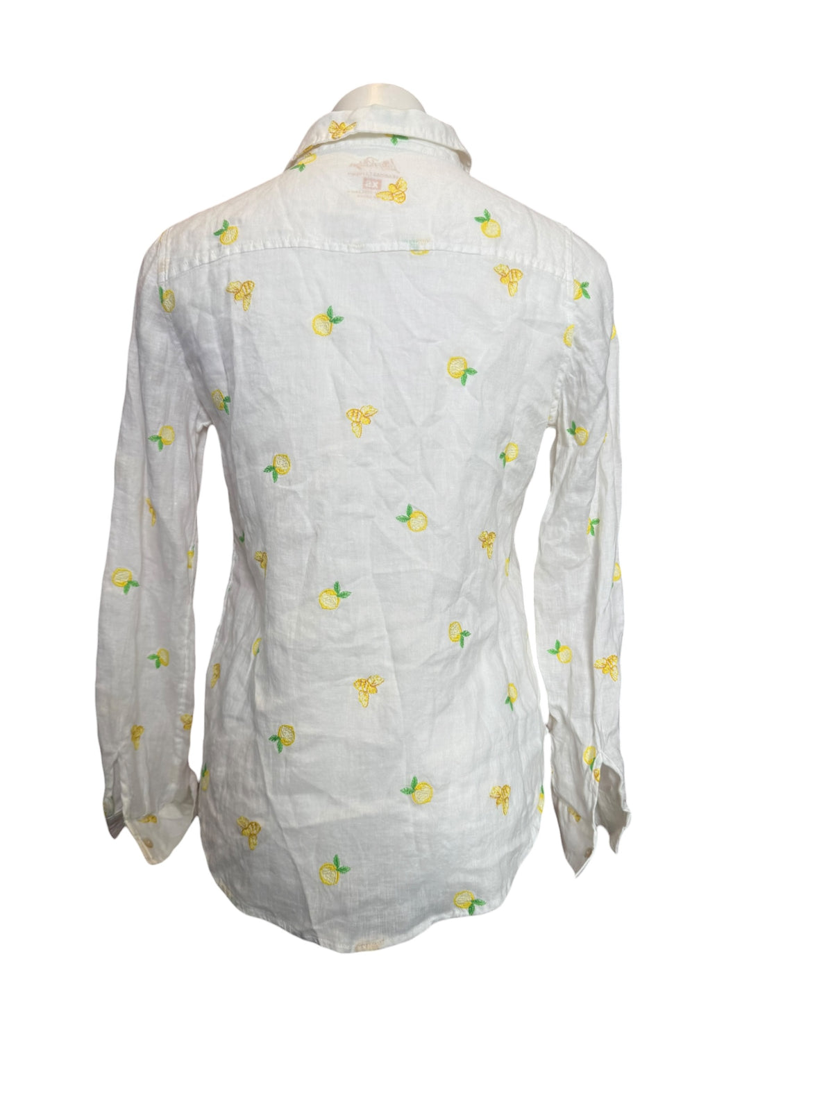 Lilly Pulitzer NWT Sea View Button Down Honeycomb Lemon Bee Half Drop - Size XS