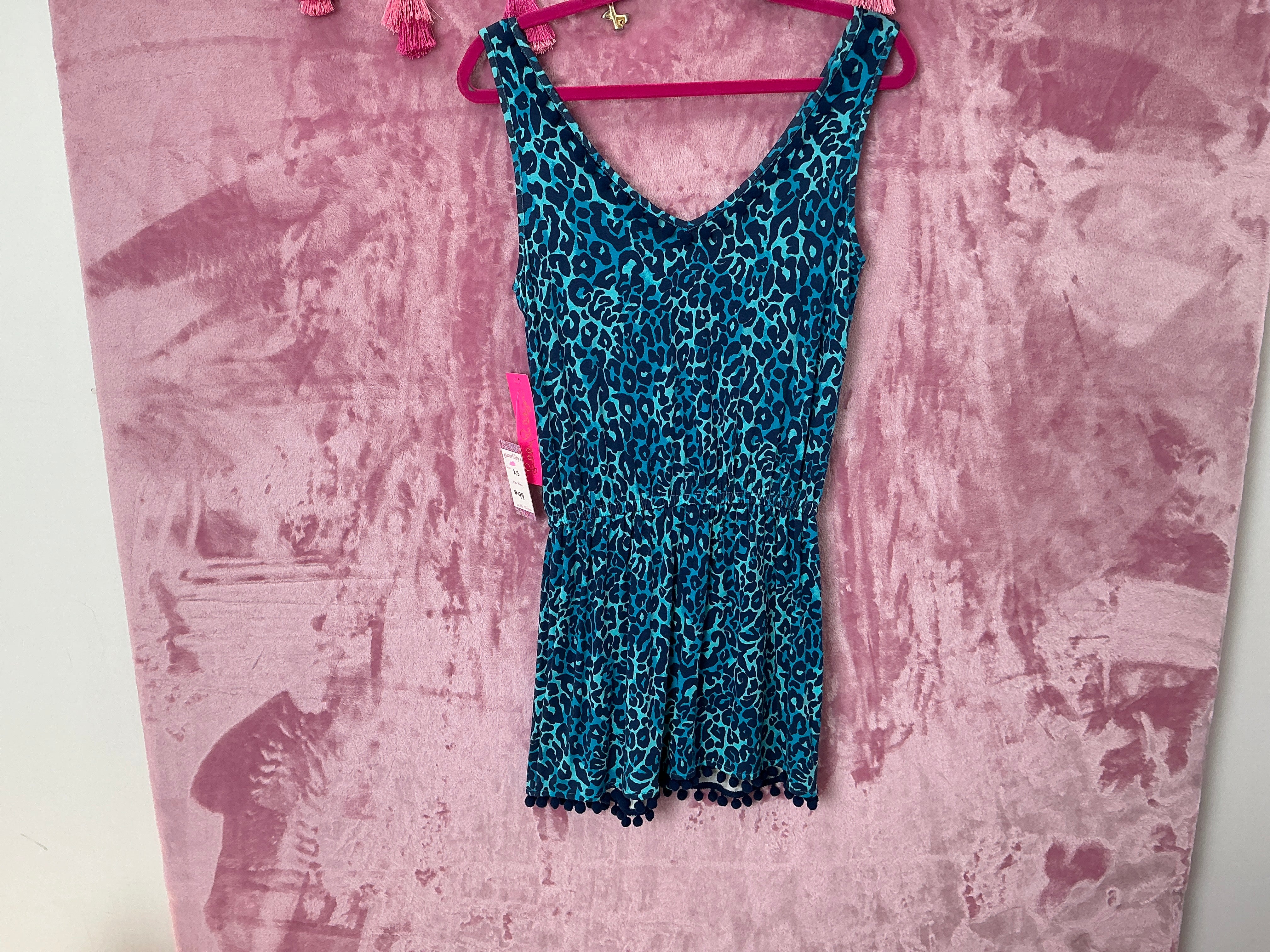 Lilly Pulitzer Romper NWT - Gigi Romper - Oyster Bay Navy - My Favorite Spot - Size XS