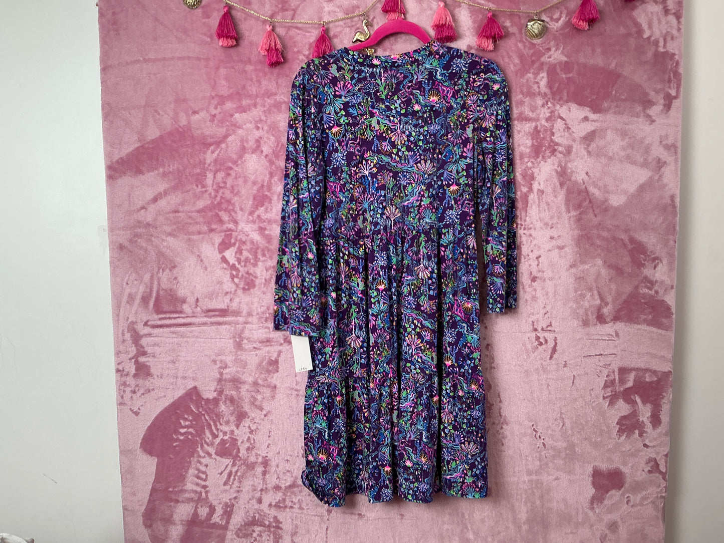 Lilly Pulitzer Alaina Swing Dress - Purple Berry Colony - Size S