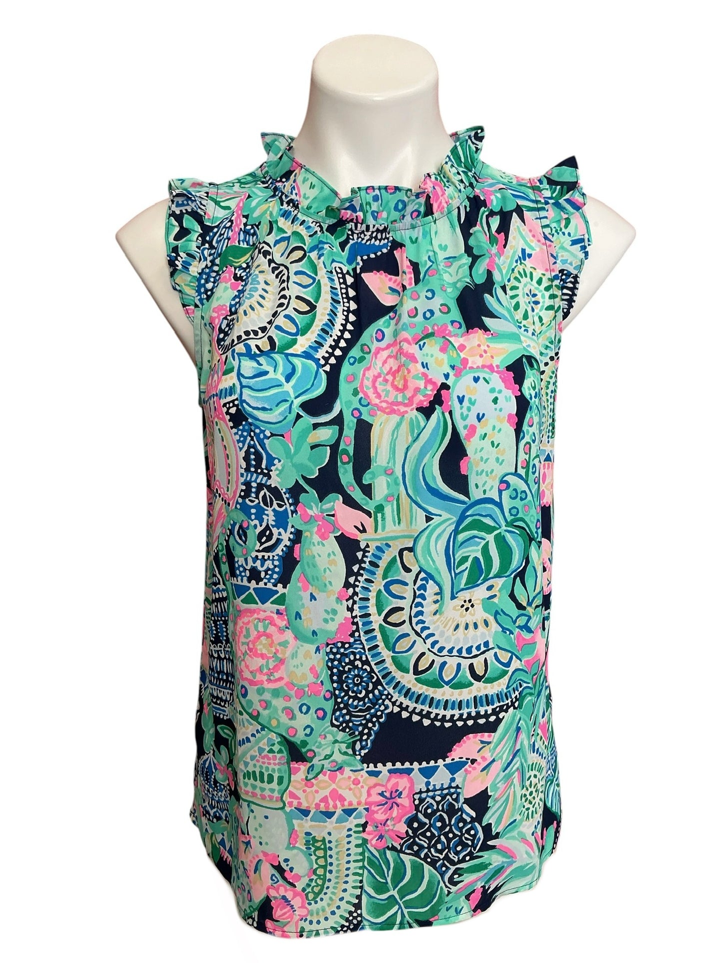 Lilly Pulitzer NWT Talisa Top Multi Lookin Sharp - Size S