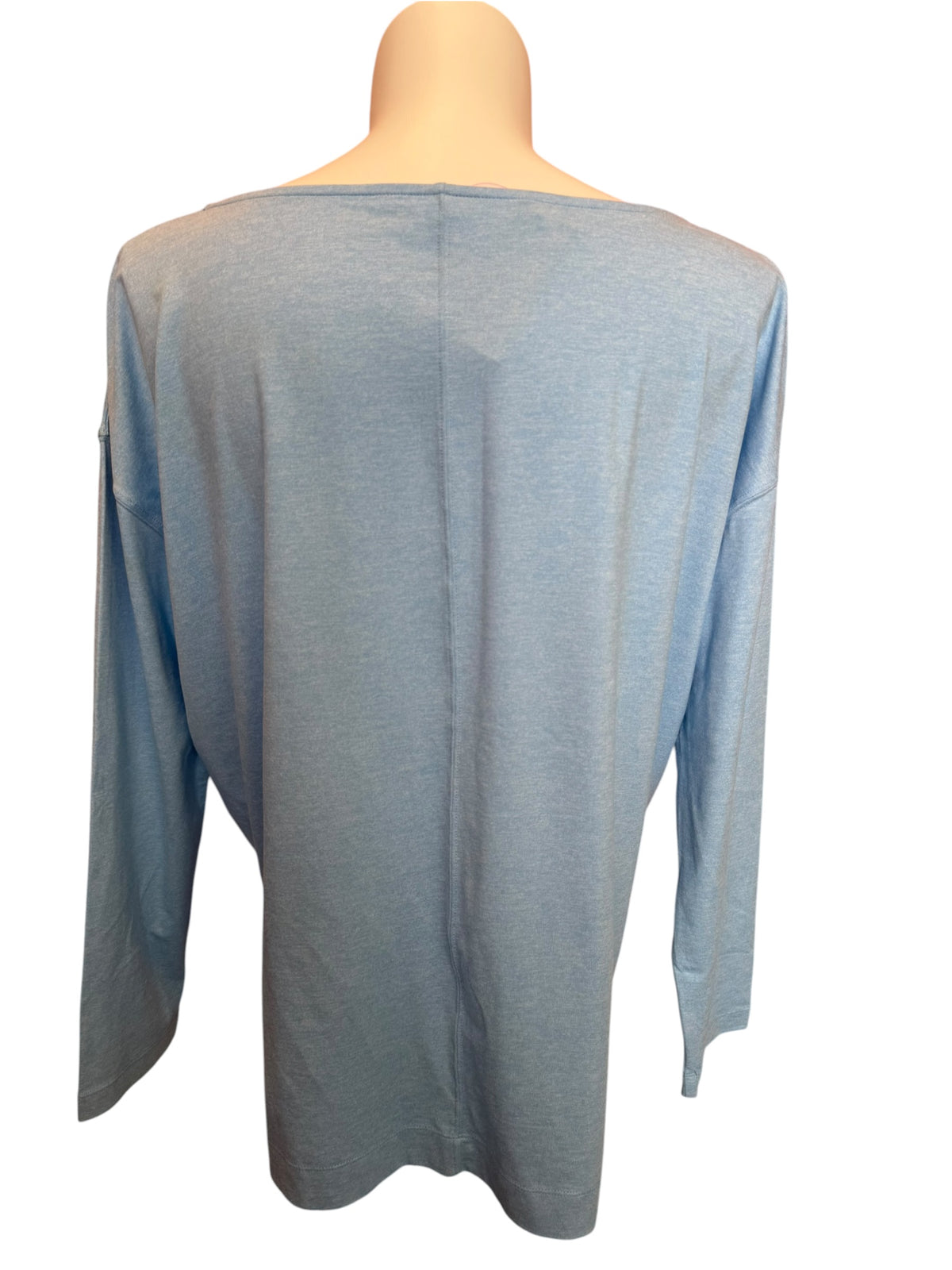 Lilly Pulitzer Finn Boatneck Top Whisper Blue - Size XL