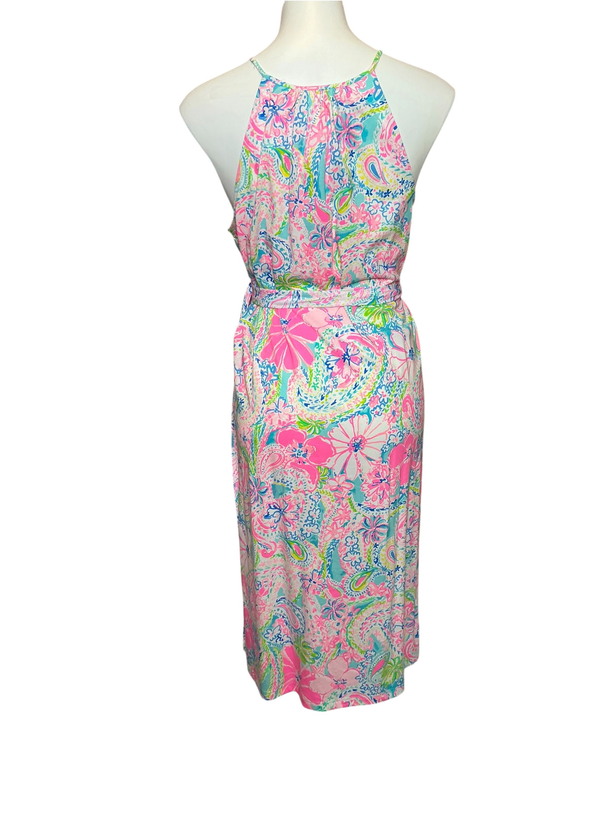 Lilly Pulitzer NWT Mabry Midi Dress Multi Flock Full Of Fun - Size M