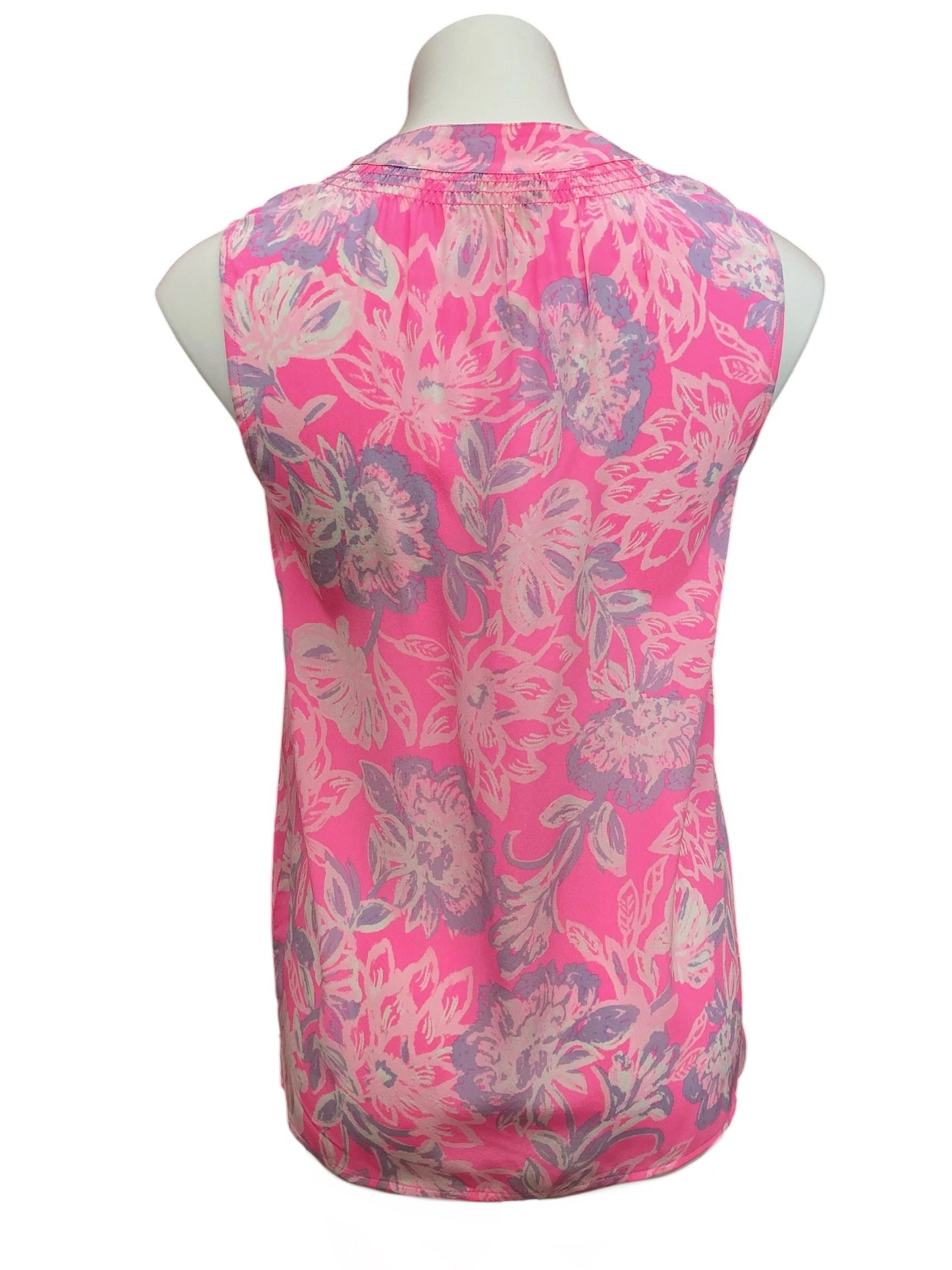 Lilly Pulitzer NWT Sleeveless Elsa Top Rousseau Pink Zen Garden - Size XS