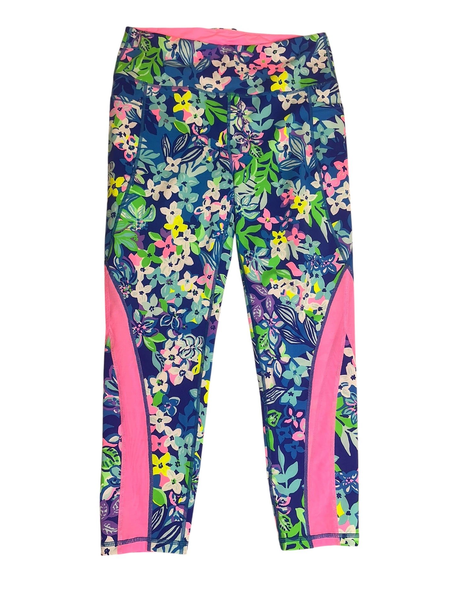 Lilly Pulitzer 50+ Luxletic 24" Weekender High Rise Midi Legging Social Sunset - Size L