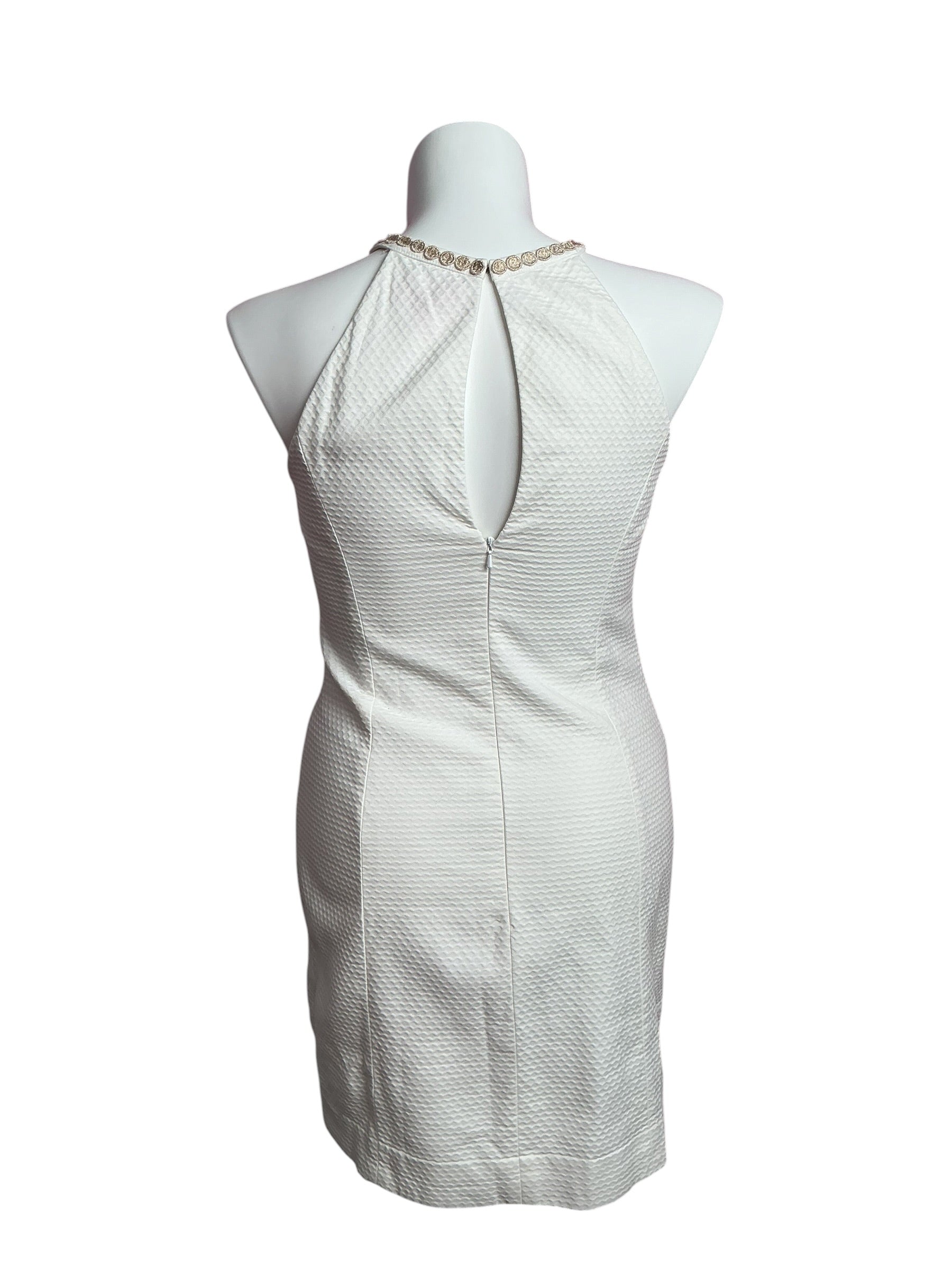 Lilly Pulitzer- Parker Palm Shift Dress Resort White Size 12