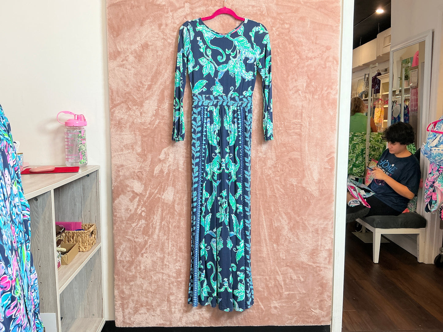 Lilly Pulitzer NWT Micole Maxi Dress High Tide Navy - Size 0
