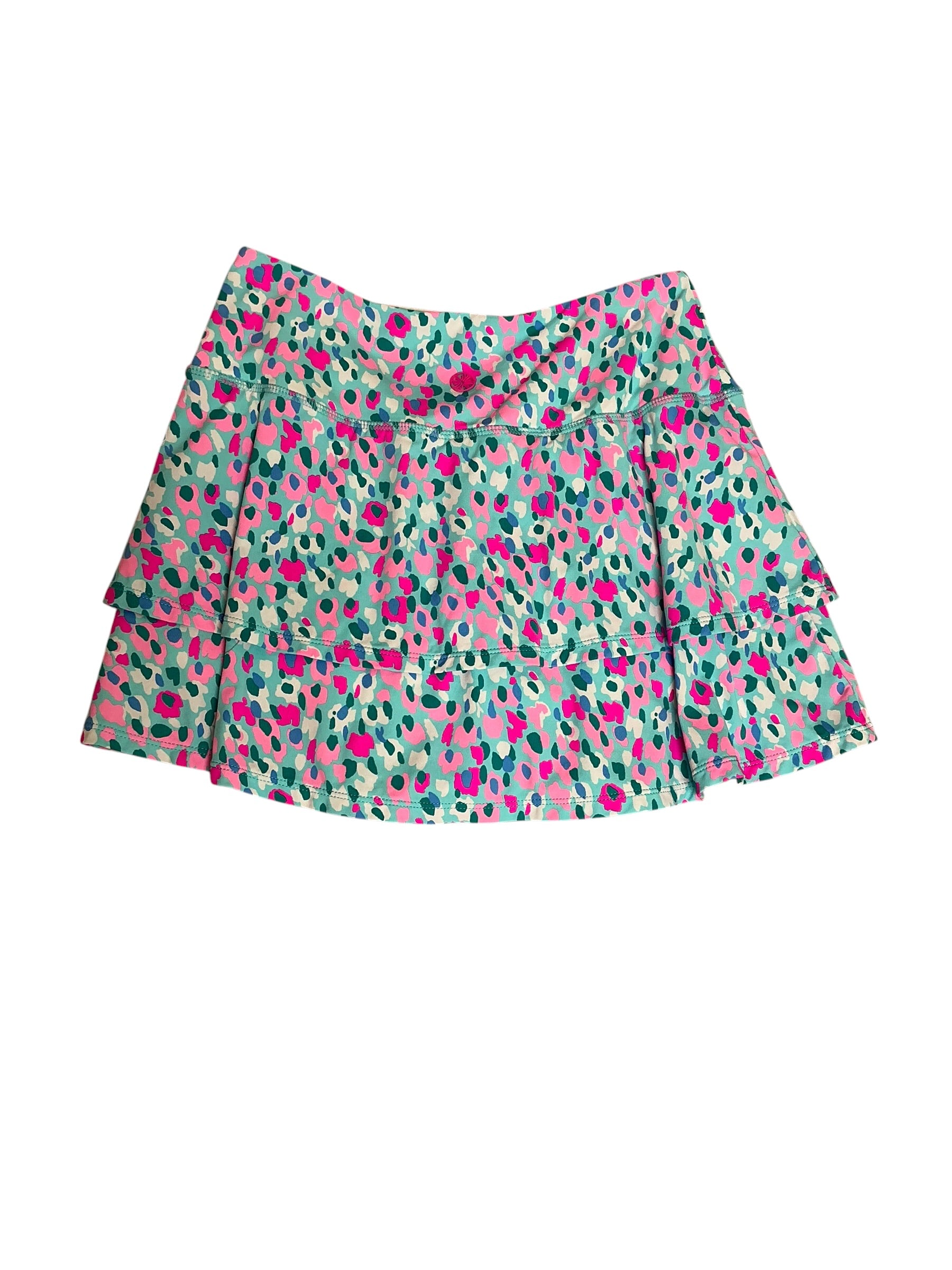 Lilly Pulitzer Luxletic Adlai Tiered Skort Hottie Dottie - Size XXS
