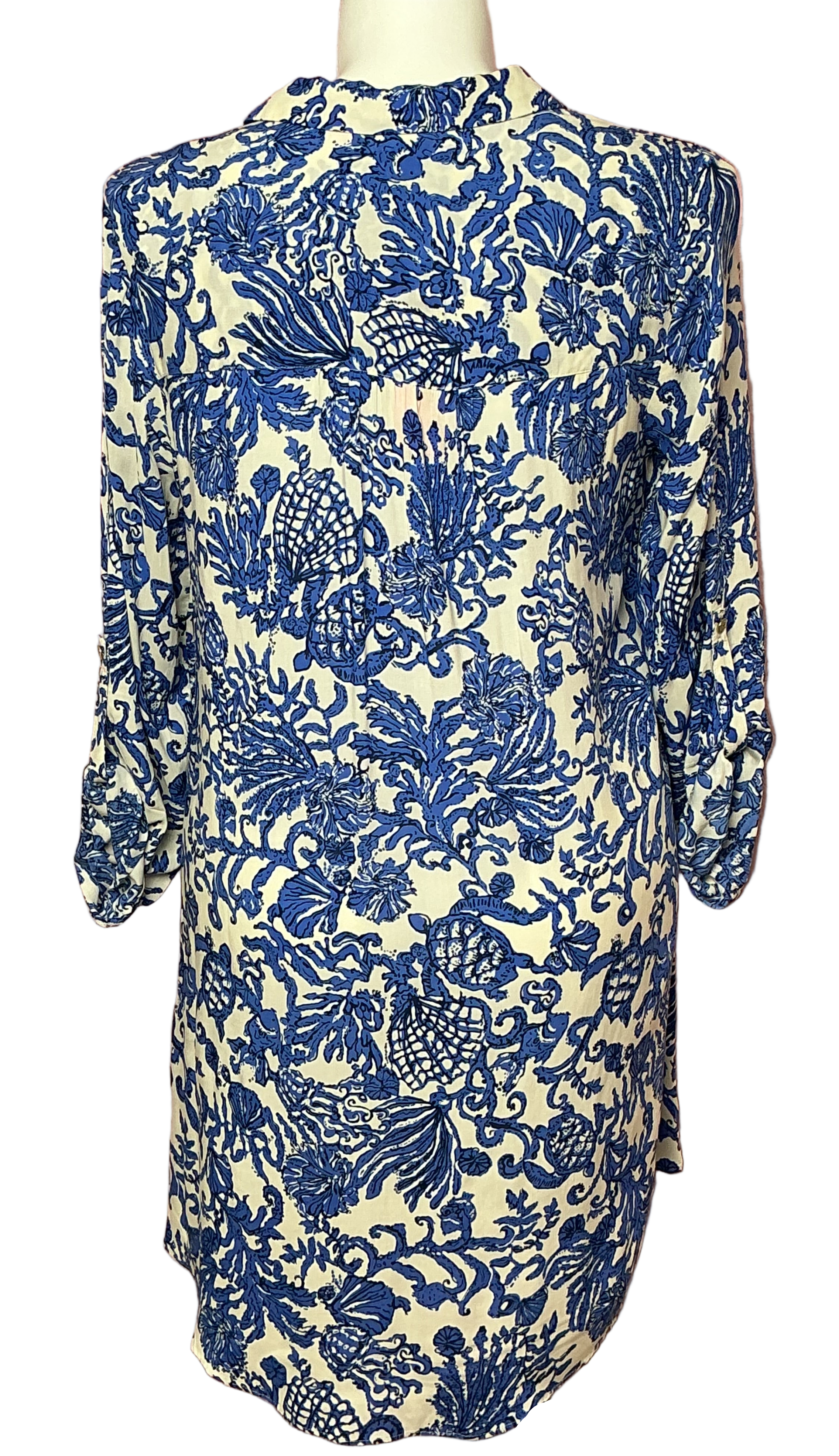 Lilly Pulitzer NWT - Natalie Coverup With Sleeves - Deeper Coconut Ride With Me - Size L