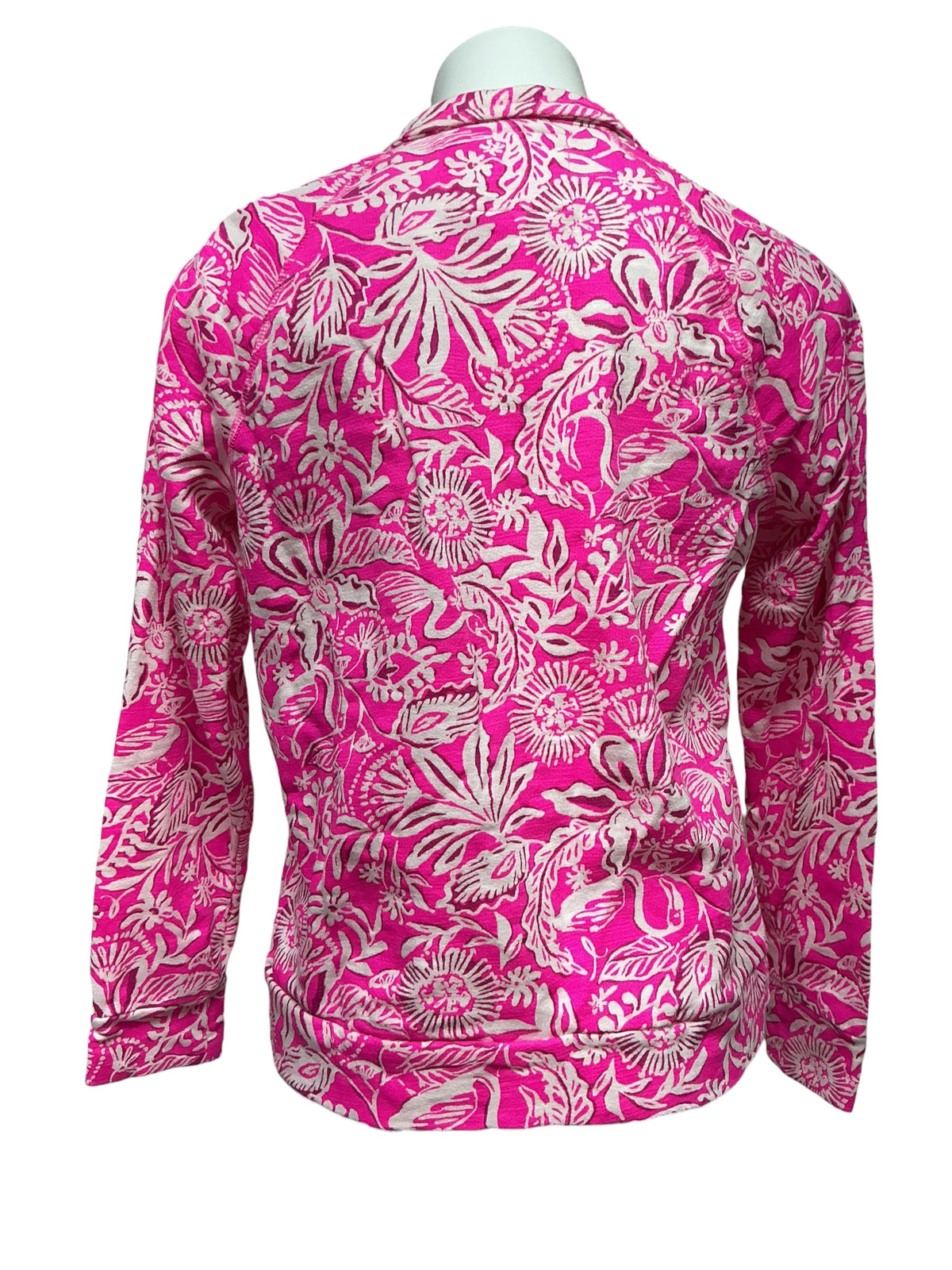 Lilly Pulitzer Ashlee Pullover Passion Fruit Pink Absolutely Flamazing - Size S