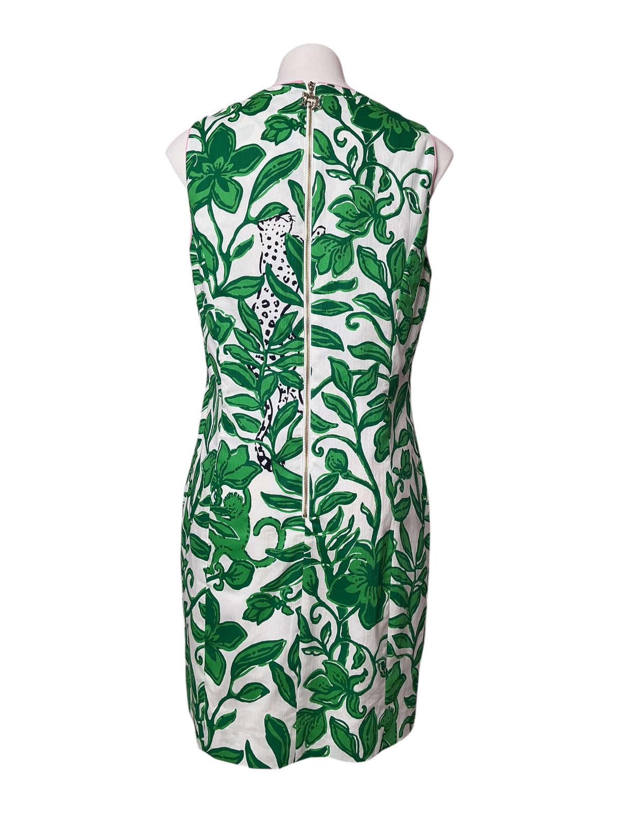Lilly Pulitzer NWT Mila Stretch Shift Dress Fiddle Leaf Green Escape Plan Engineered - Size 14