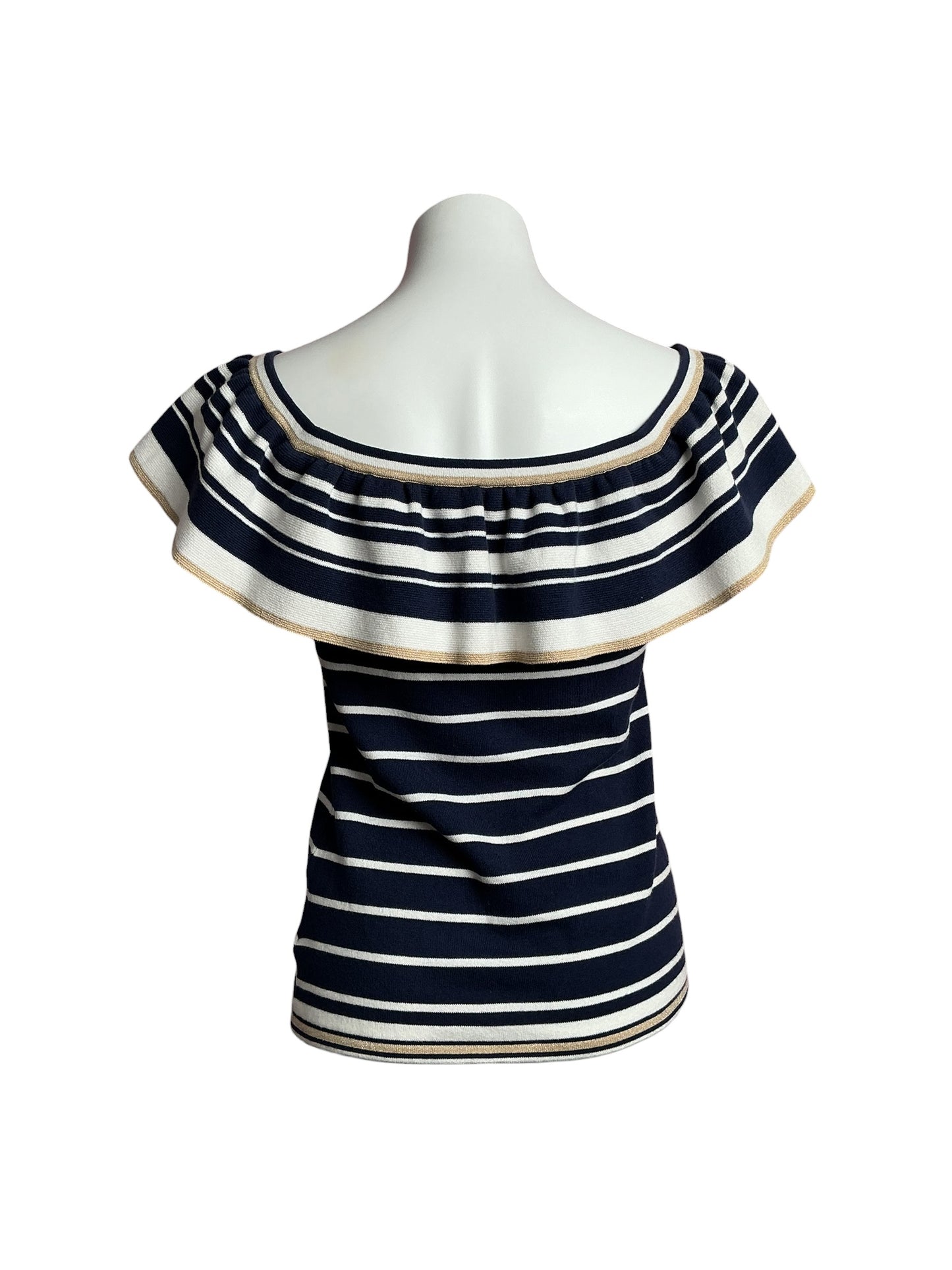 Lilly Pulitzer- Perelle Sweater Resort White Shining Sea Stripe Size S