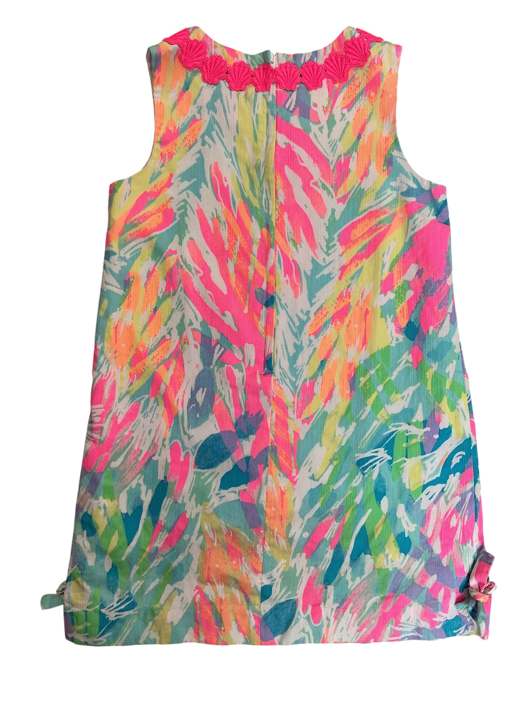 Lilly Pulitzer Kids Girls Little Lilly Classic Shift Dress Shell Me Something Good - Size 6
