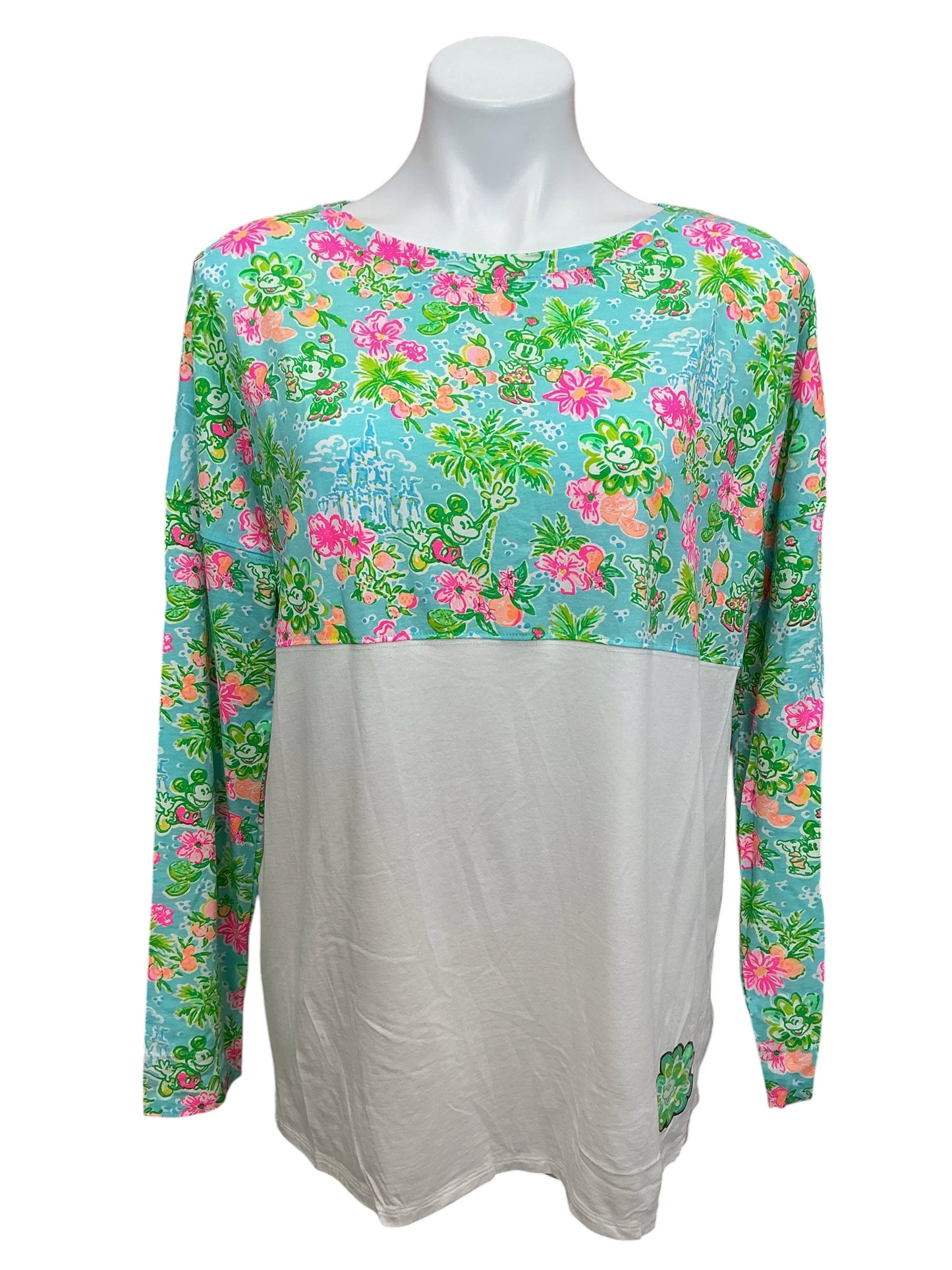 Lilly Pulitzer X Disney NWT Finn Top Blue Ibiza Lilly Loves Disney - Size L