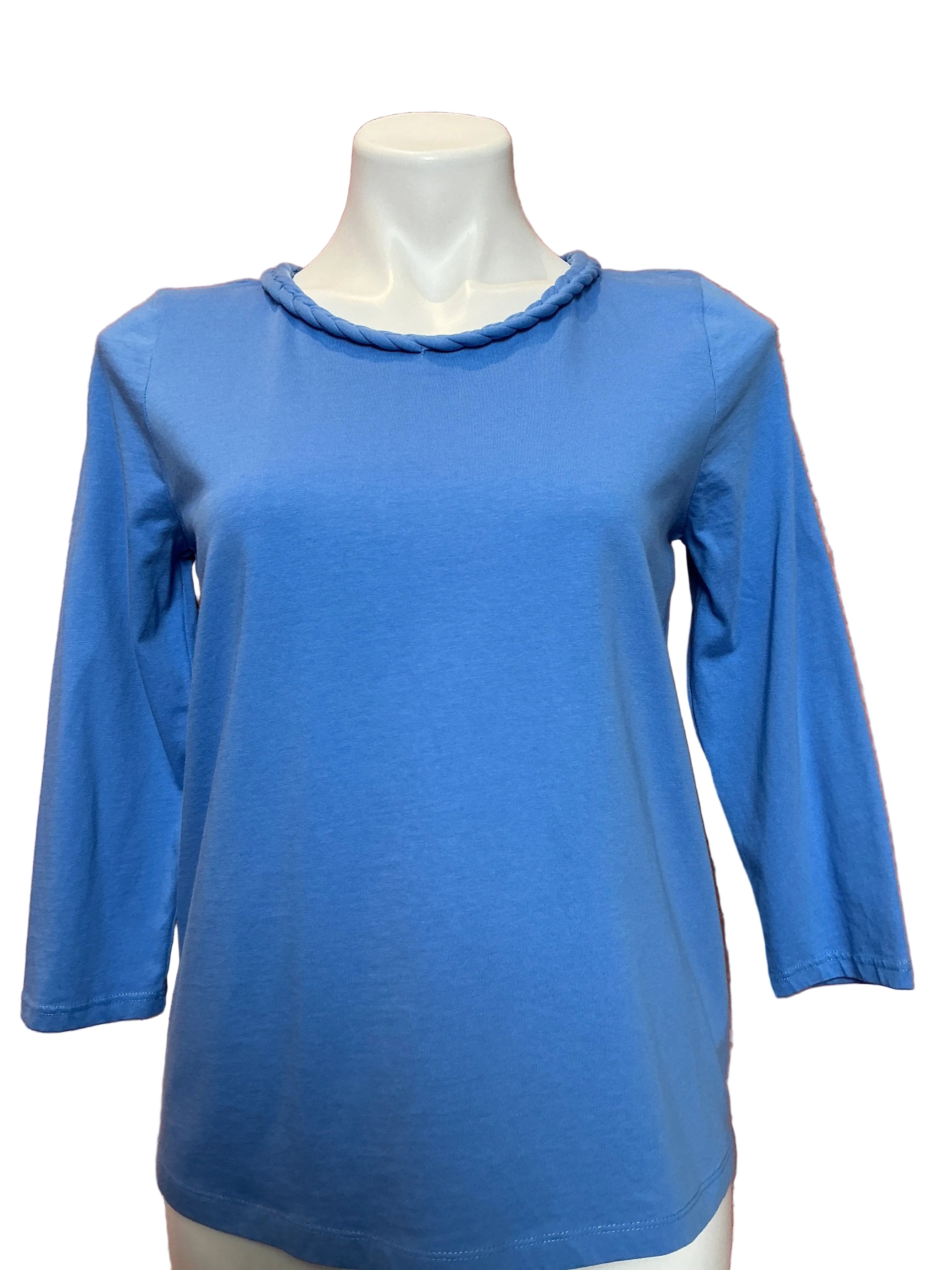 Lilly Pulitzer Paulson Knit Top Sun Washed Blue - Size Small