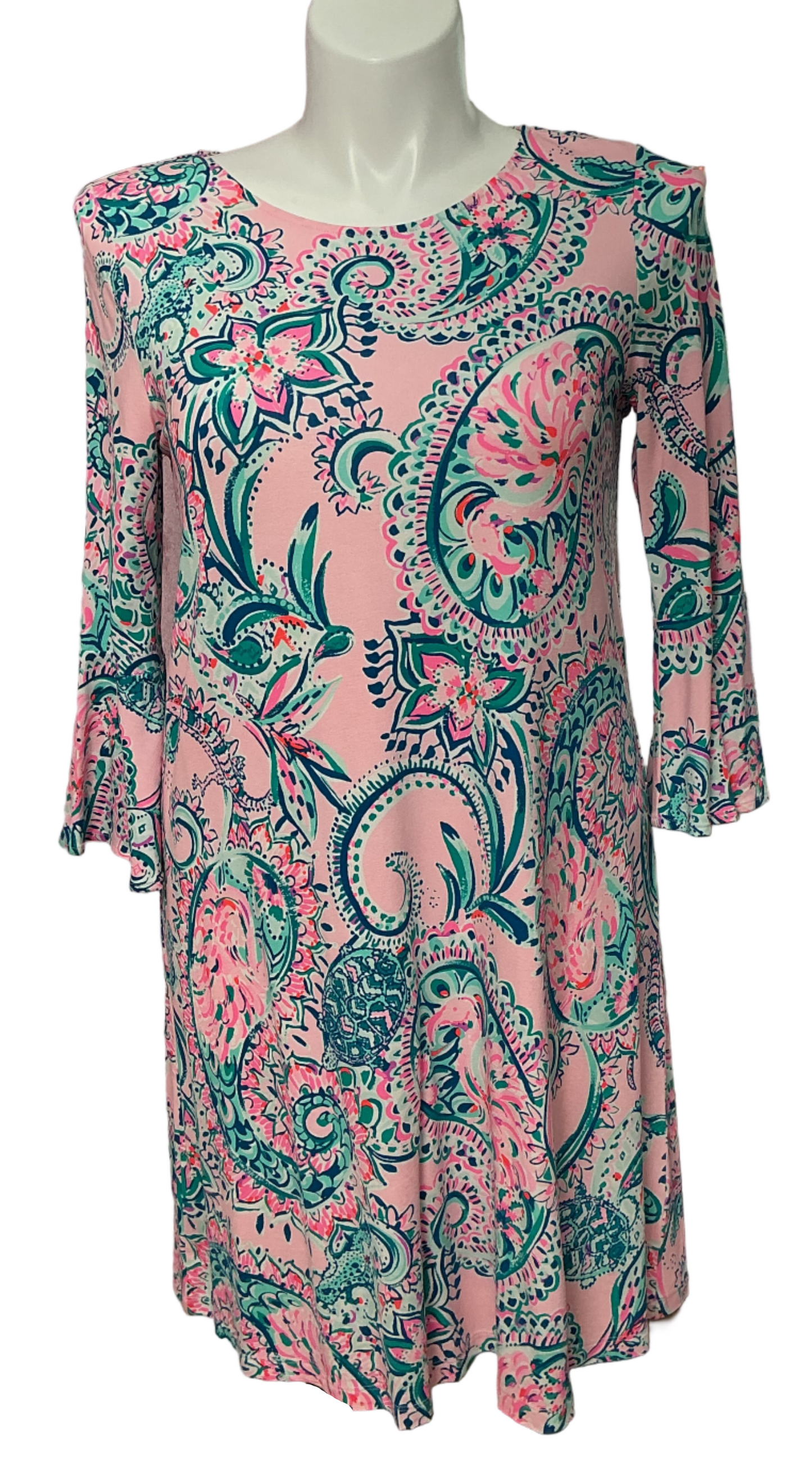 Lilly Pulitzer NWT - Ophelia Dress - Pink Tropics Tint Tangerine Dream - Size L