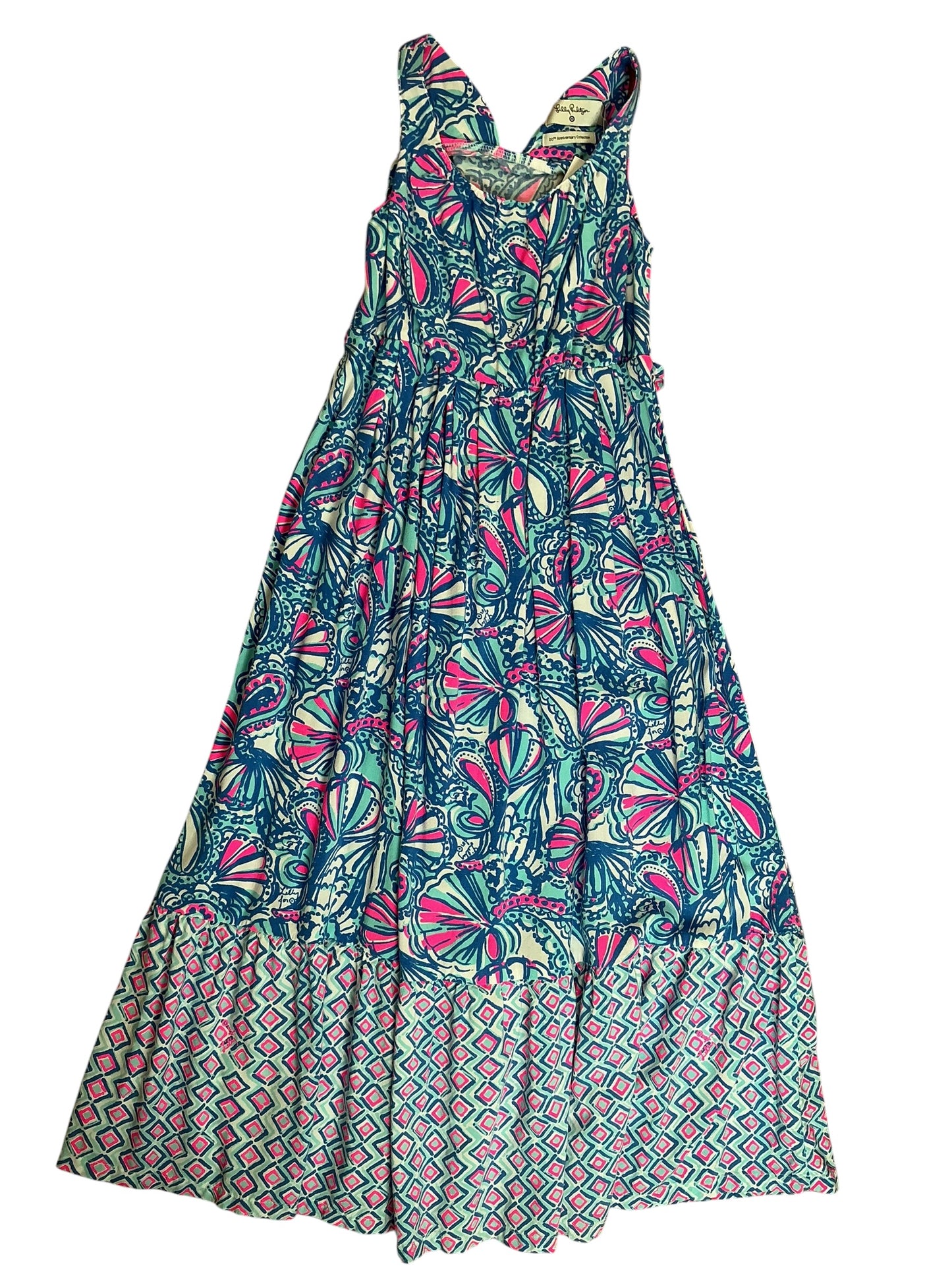 Lilly Pulitzer for Target Kids Girls Sleeveless Maxi Dress My Fans - Size S