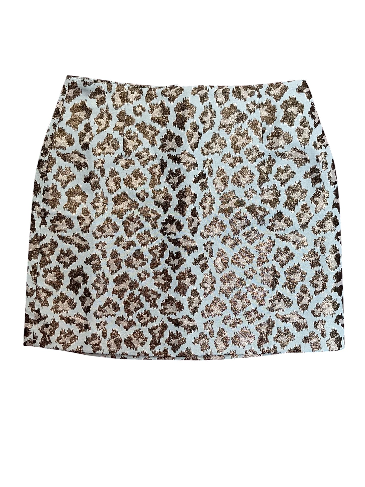 Lilly Pulitzer NWT Adler Skirt Gold Metallic Leopard Jacquard - Size 6