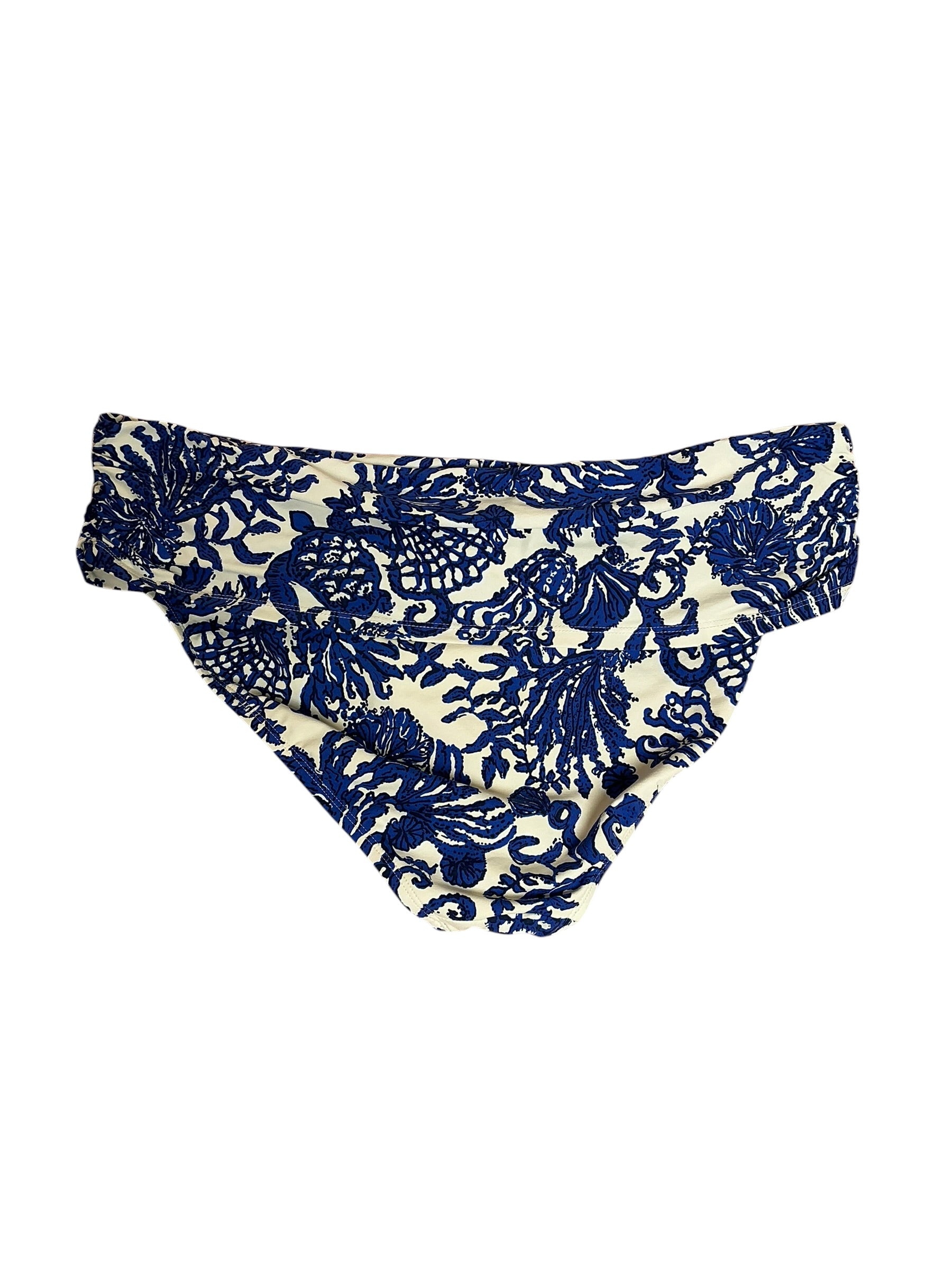 Lilly Pulitzer Lagoon Sarong Hipster Bottom Resort White Ride With Me - Size 16