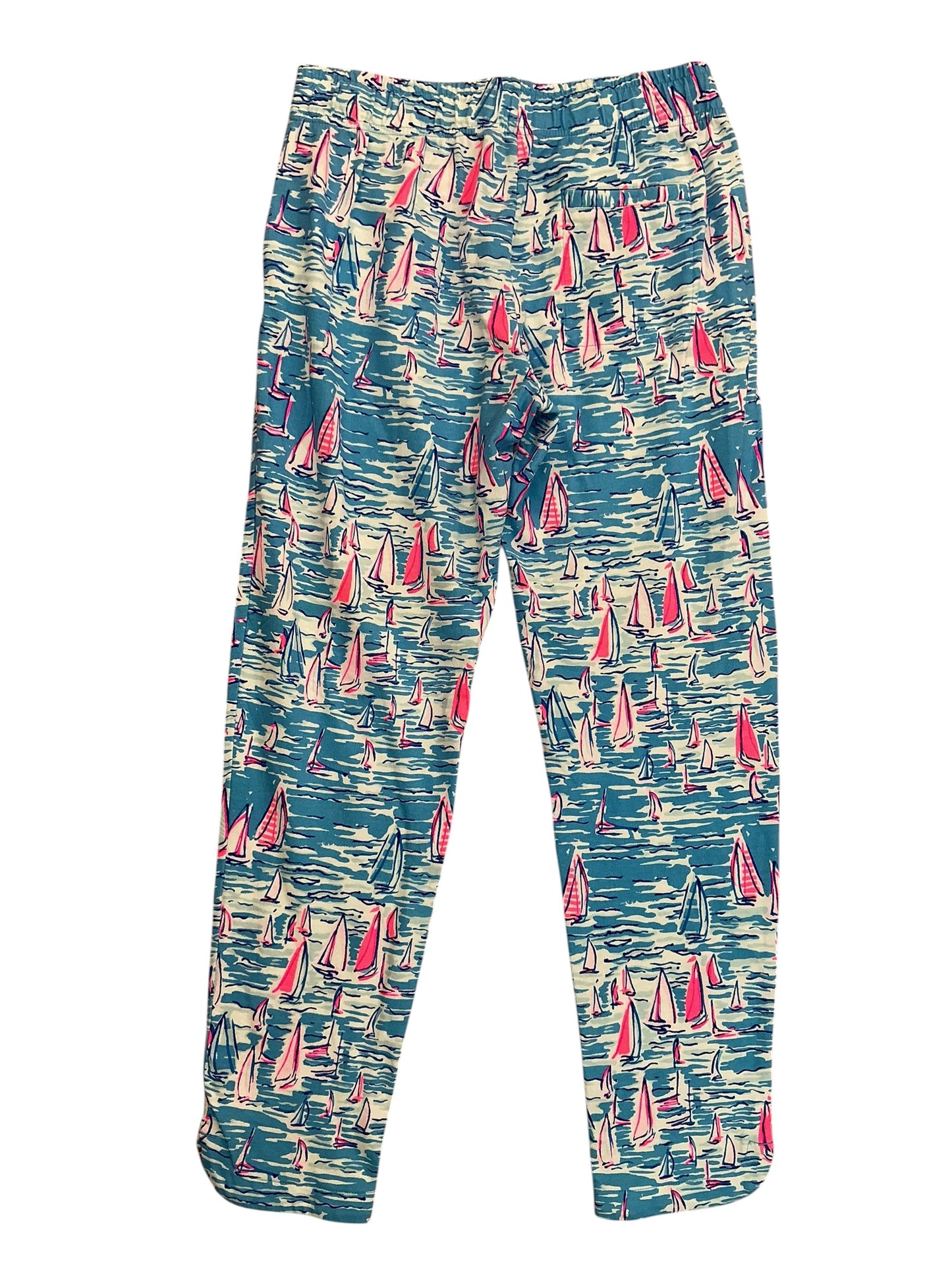 Lilly Pulitzer Emora Knit Pants Zanzibar Blue Boatylicious - Size S