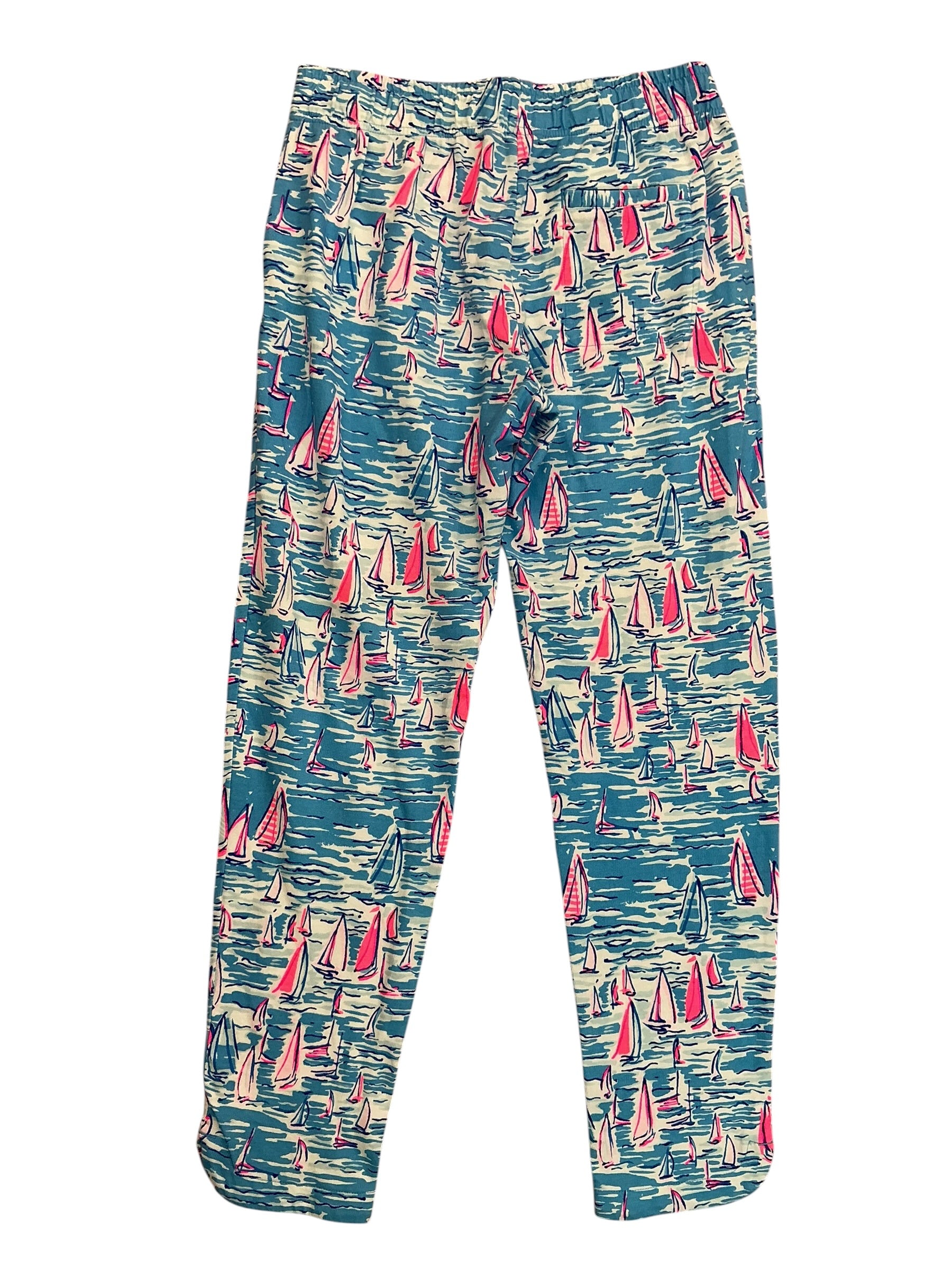 Lilly Pulitzer Emora Knit Pants Zanzibar Blue Boatylicious - Size S