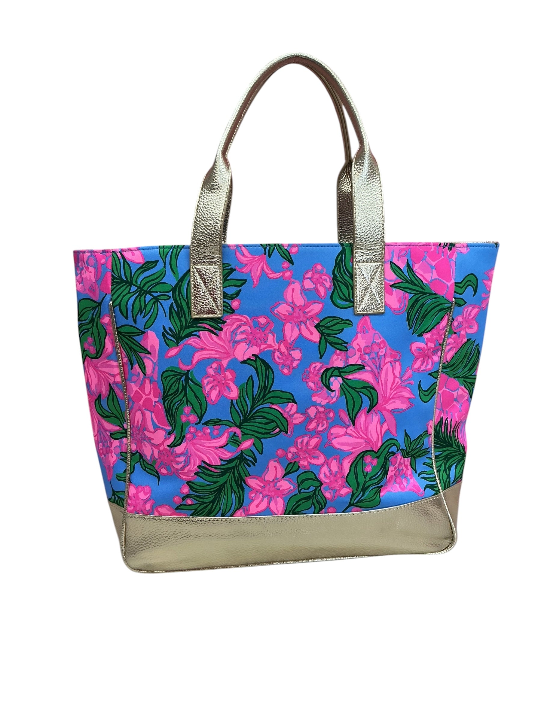Lilly Pulitzer Art Tote Cerise Pink Safari Sunset