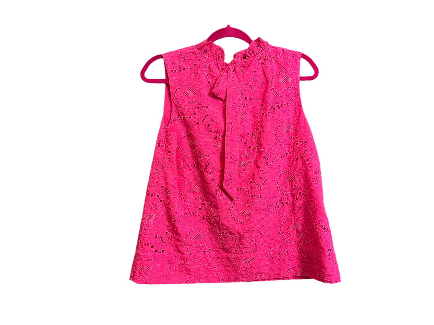Lilly Pulitzer NWT Dahliana Eyelet Top Roxie Pink Garden Party Eyelet - Size S