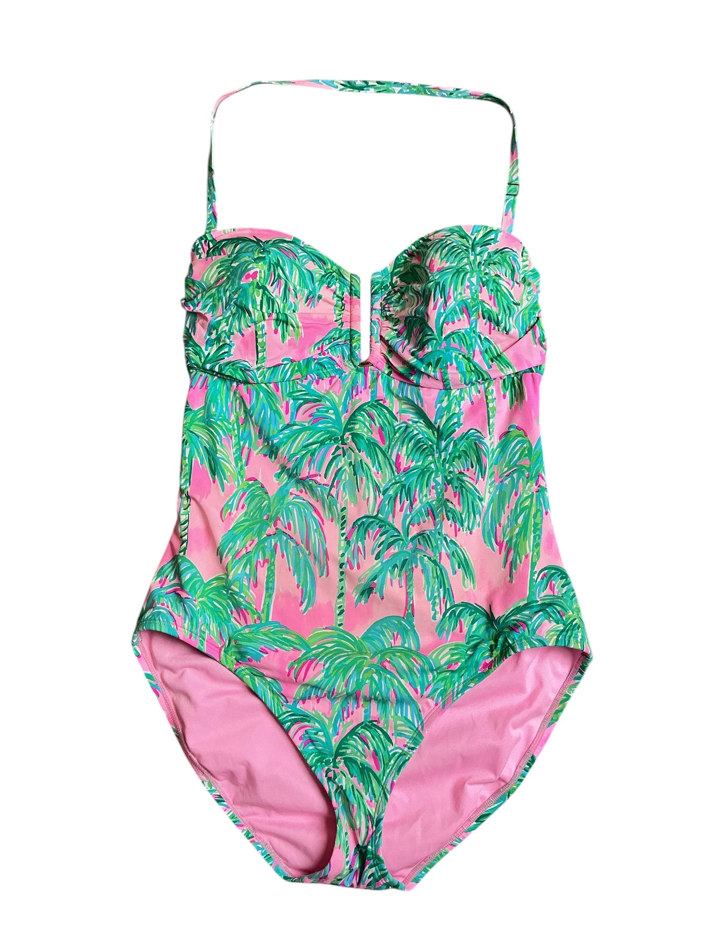 Lilly Pulitzer Dru One Piece - Pink Blossom Suite Views - Size 14