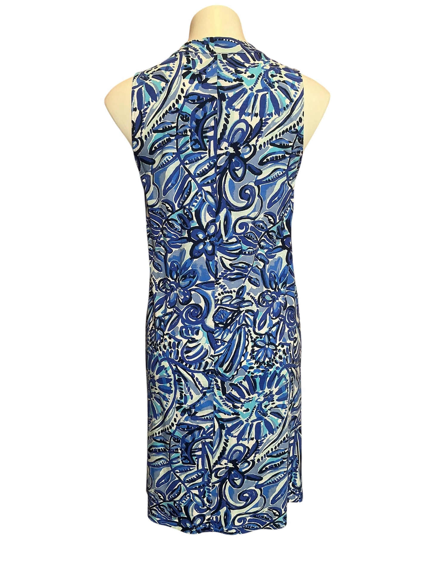 Lilly Pulitzer Emile Dress Iris Blue Zanzibar Zoo - Size M