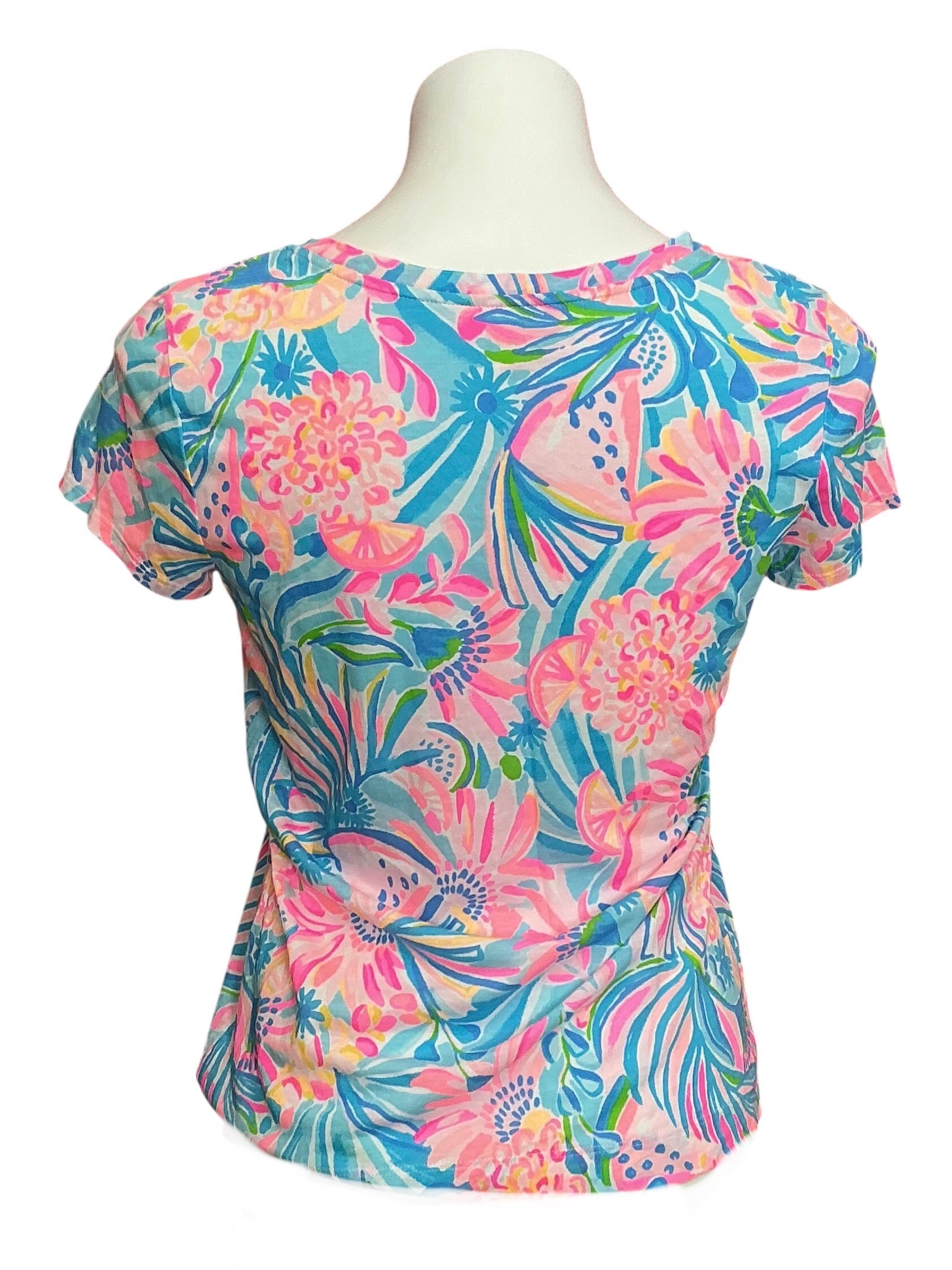 Lilly Pulitzer Rexa Top Multi Tropical Punch - Size S