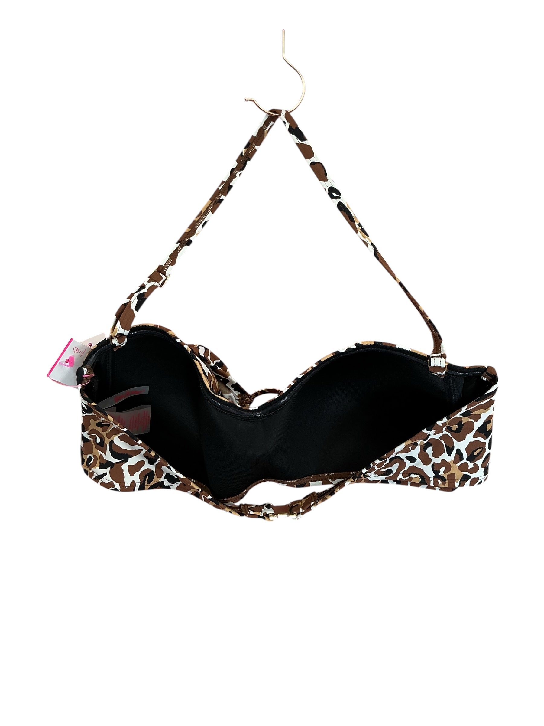 Lilly Pulitzer NWT Spessa Bikini Top Chocolate Onyx My Favorite Spot - Size 12