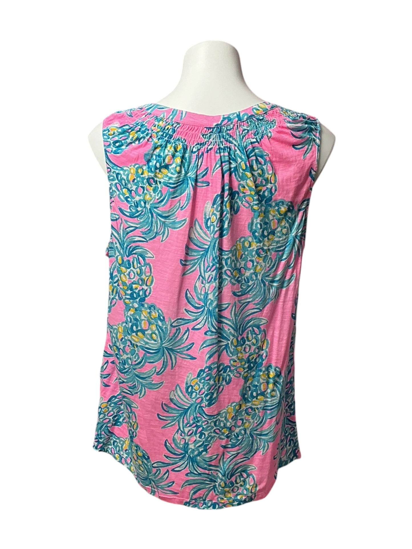 Lilly Pulitzer Essie Tank Top Beat The Heat Pelican Pink - Size XXL