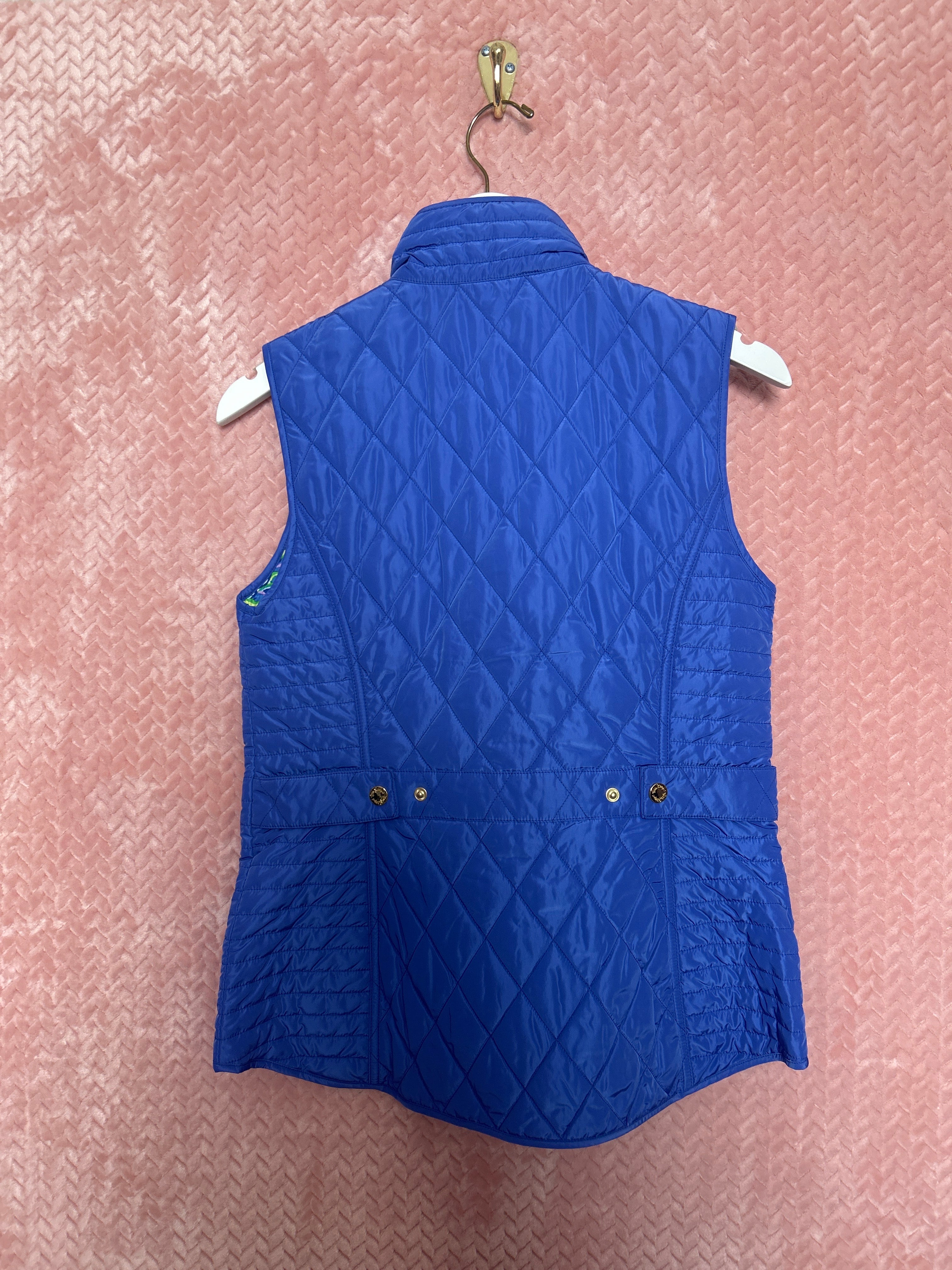 Lilly Pulitzer NWT Blake Vest Iris Blue