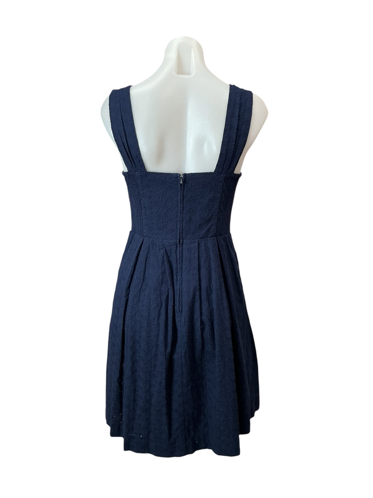 Lilly Pulitzer Cyndi Dress True Navy Fishy Eyelet - Size 2