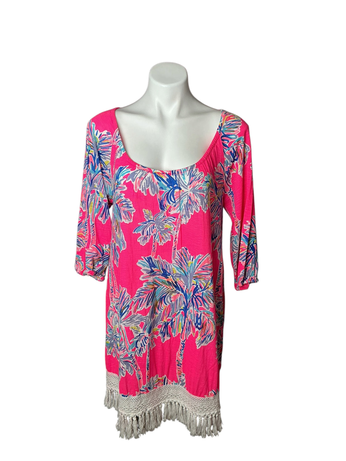 Lilly Pulitzer Alia Beach Cover-Up / Knit Dress Nice Stems - Size S