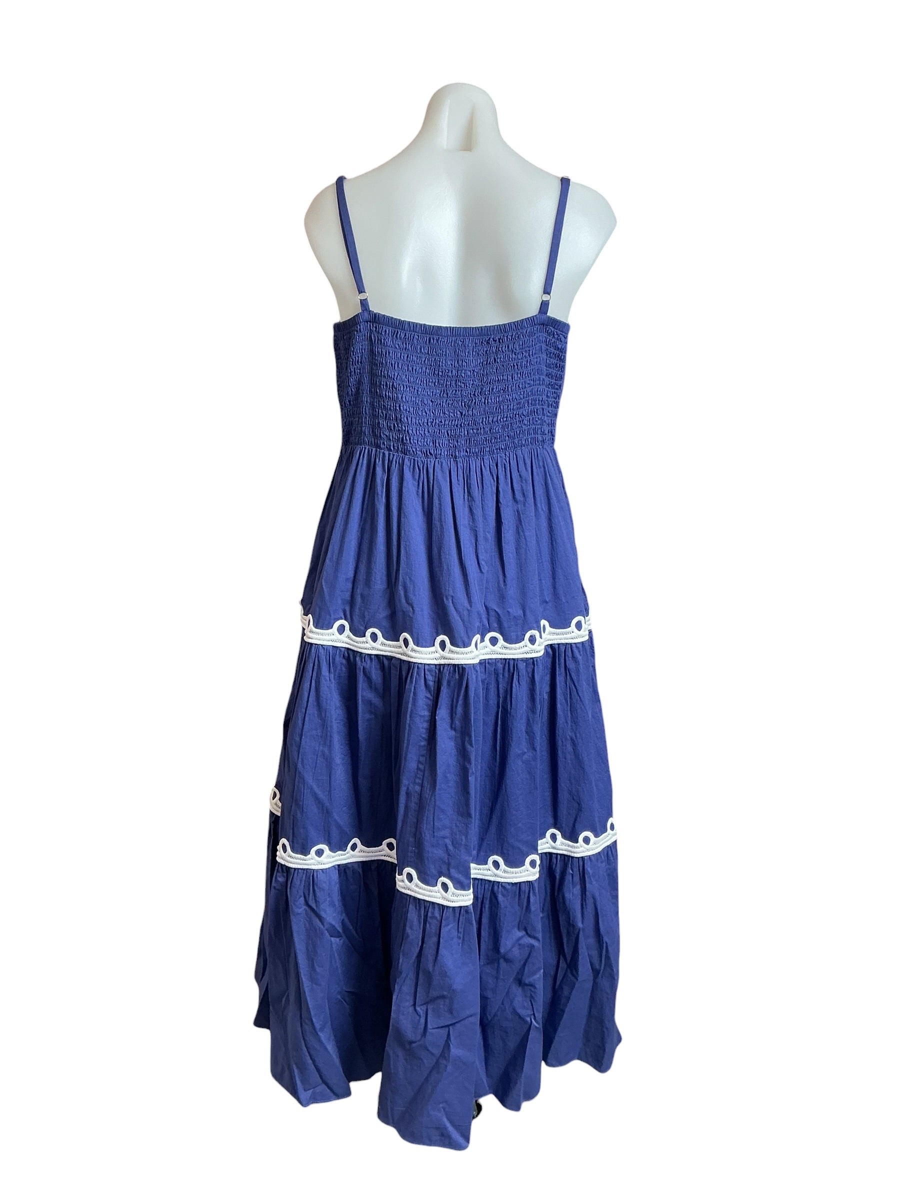 Lilly Pulitzer NWT Zanna Cotton Midi Dress Sapphire Pool - Size 14