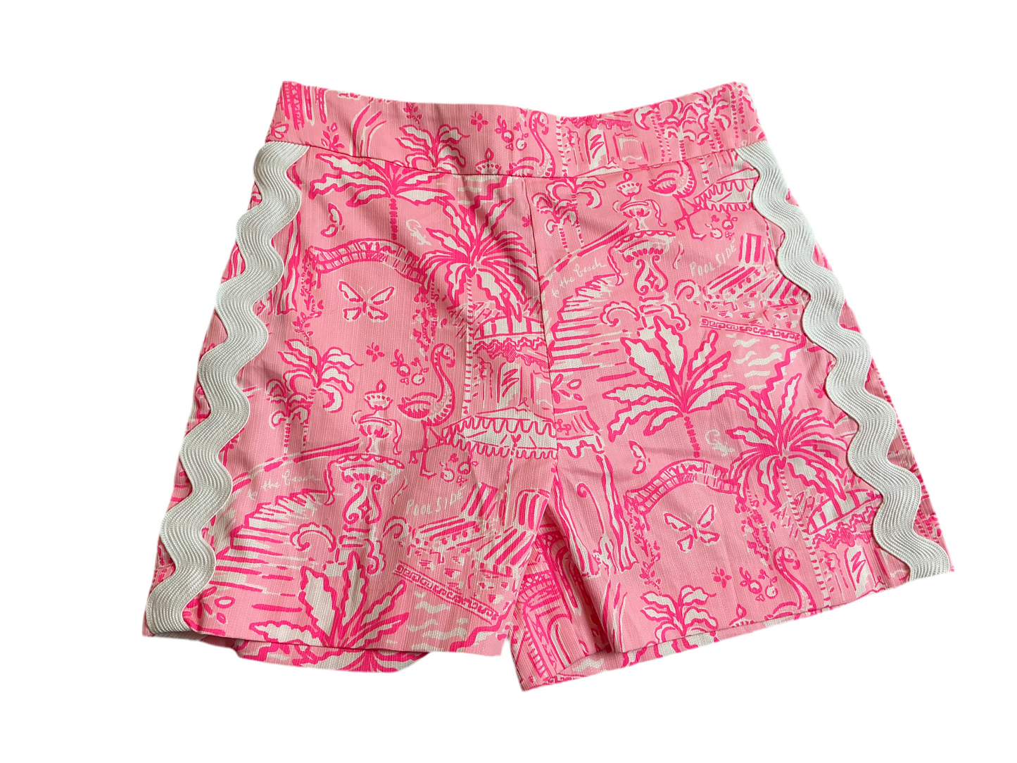 Lilly Pulitzer NWT - Sarissa Stretch Short - Conch Shell Pink Pennys Playground - Size 0