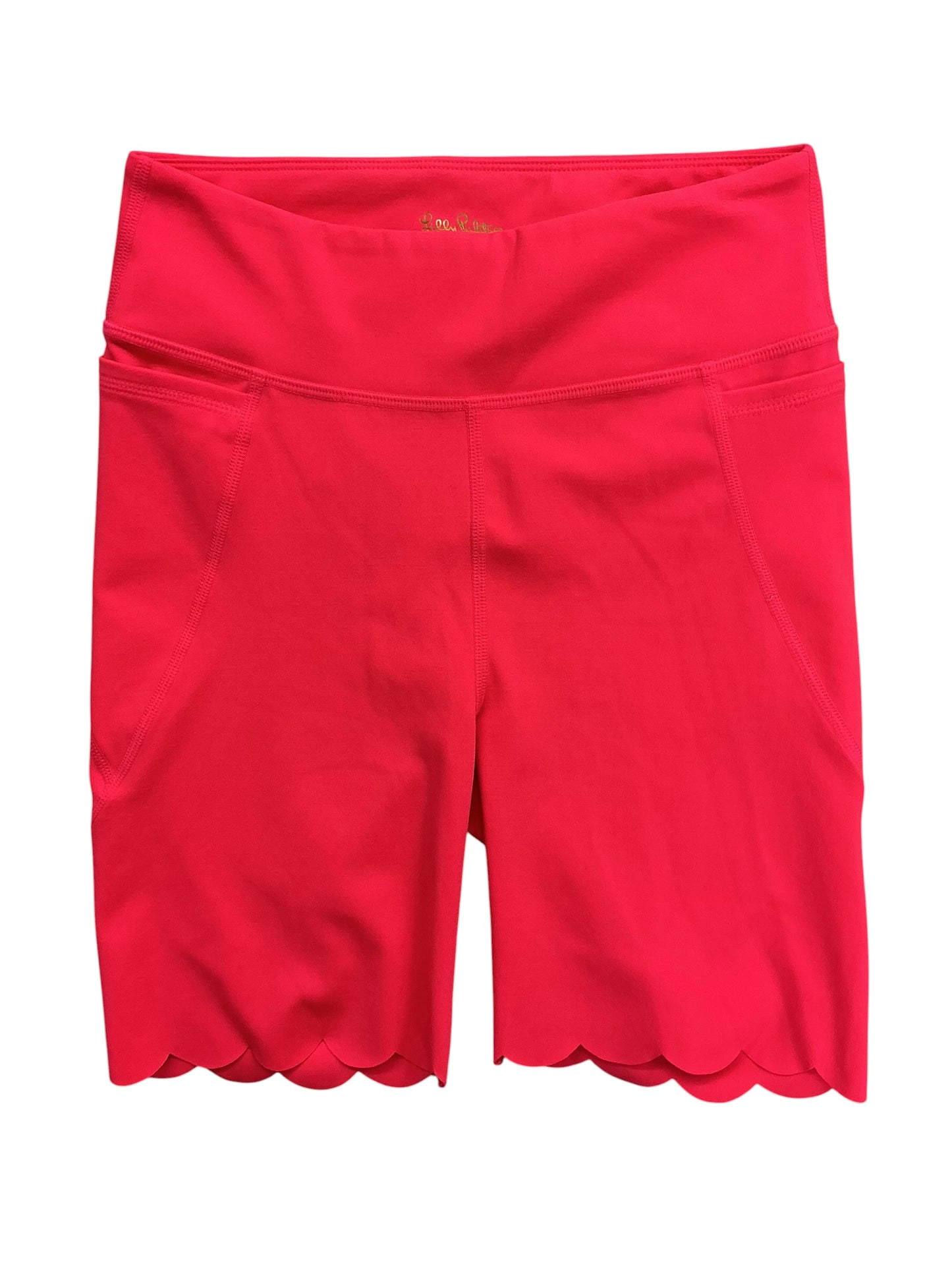 Lilly Pulitzer Luxletic Weekender High Rise Bike Shorts Spicy Coral - Size XS