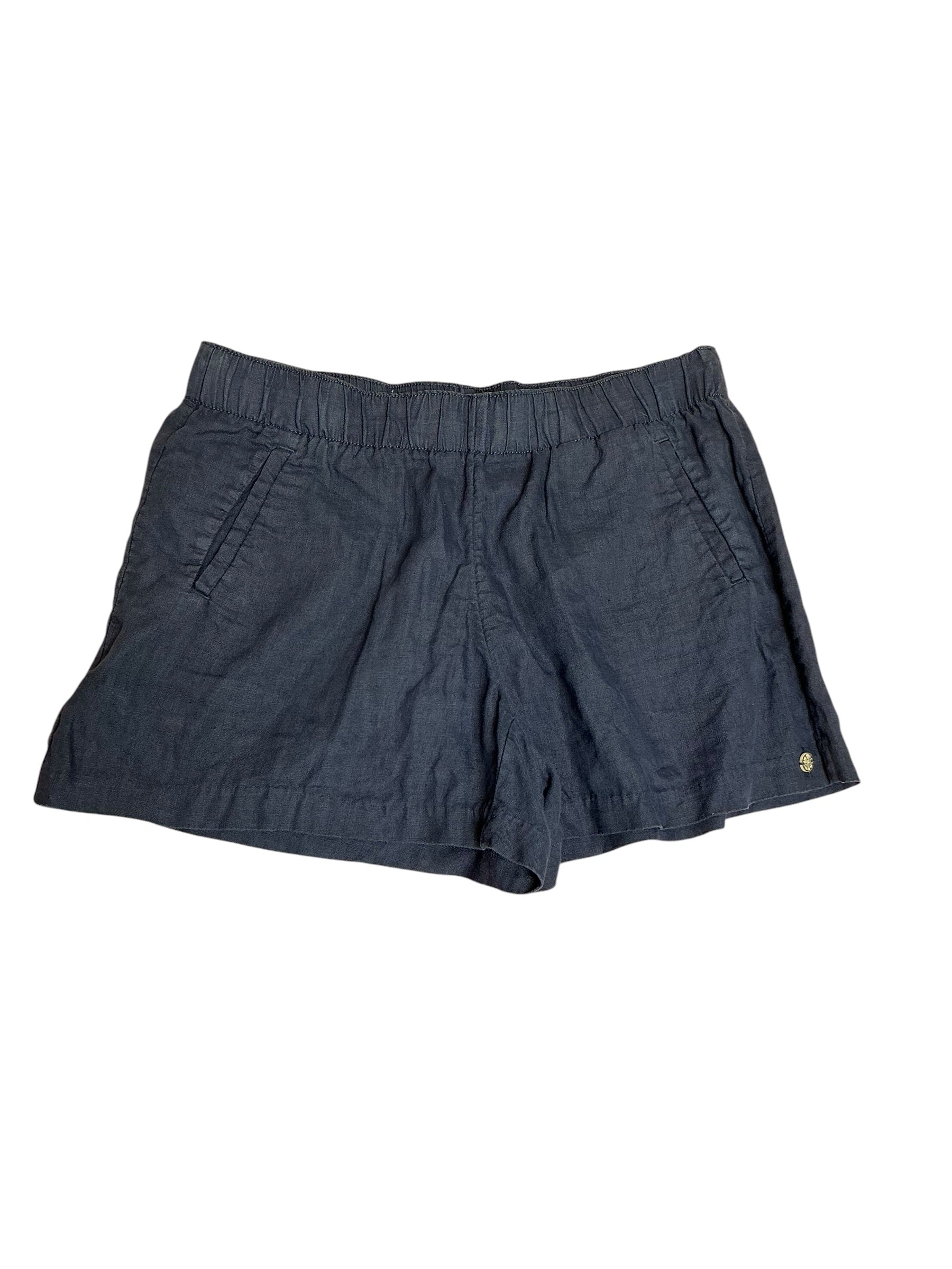 Lilly Pulitzer Lilo Linen Short Low Tide Navy - Size M