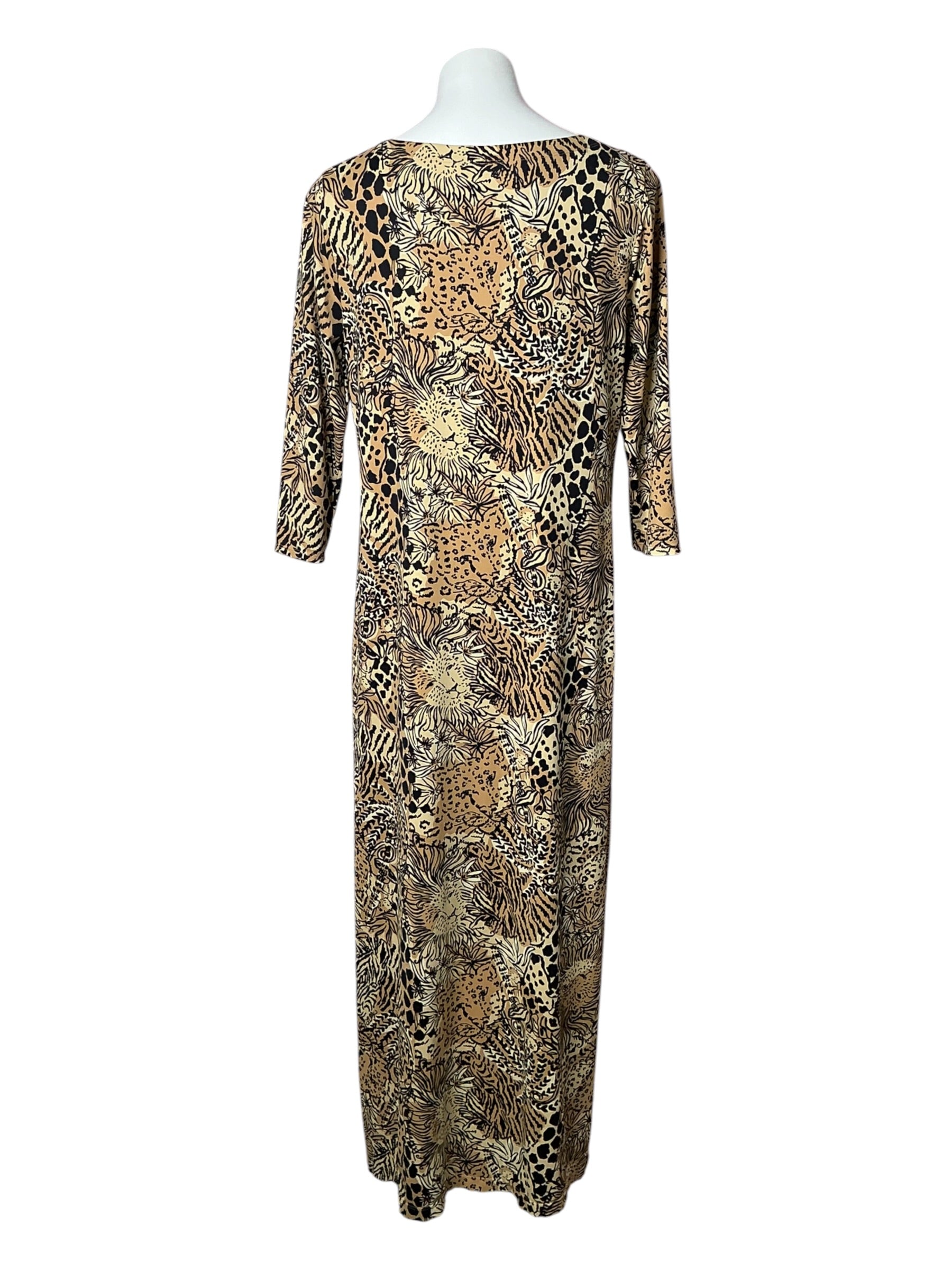 Lilly Pulitzer Seralina Maxi Dress Rattan Walk on the Wild Side - Size L