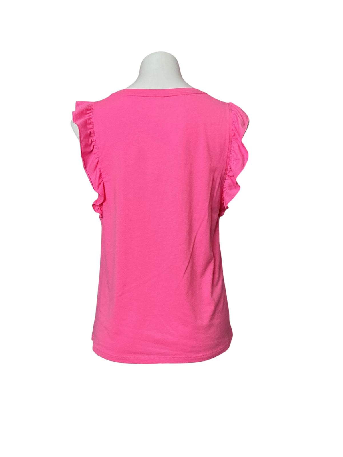 Lilly Pulitzer Laina Ruffle Sleeve Top Pink - Size M