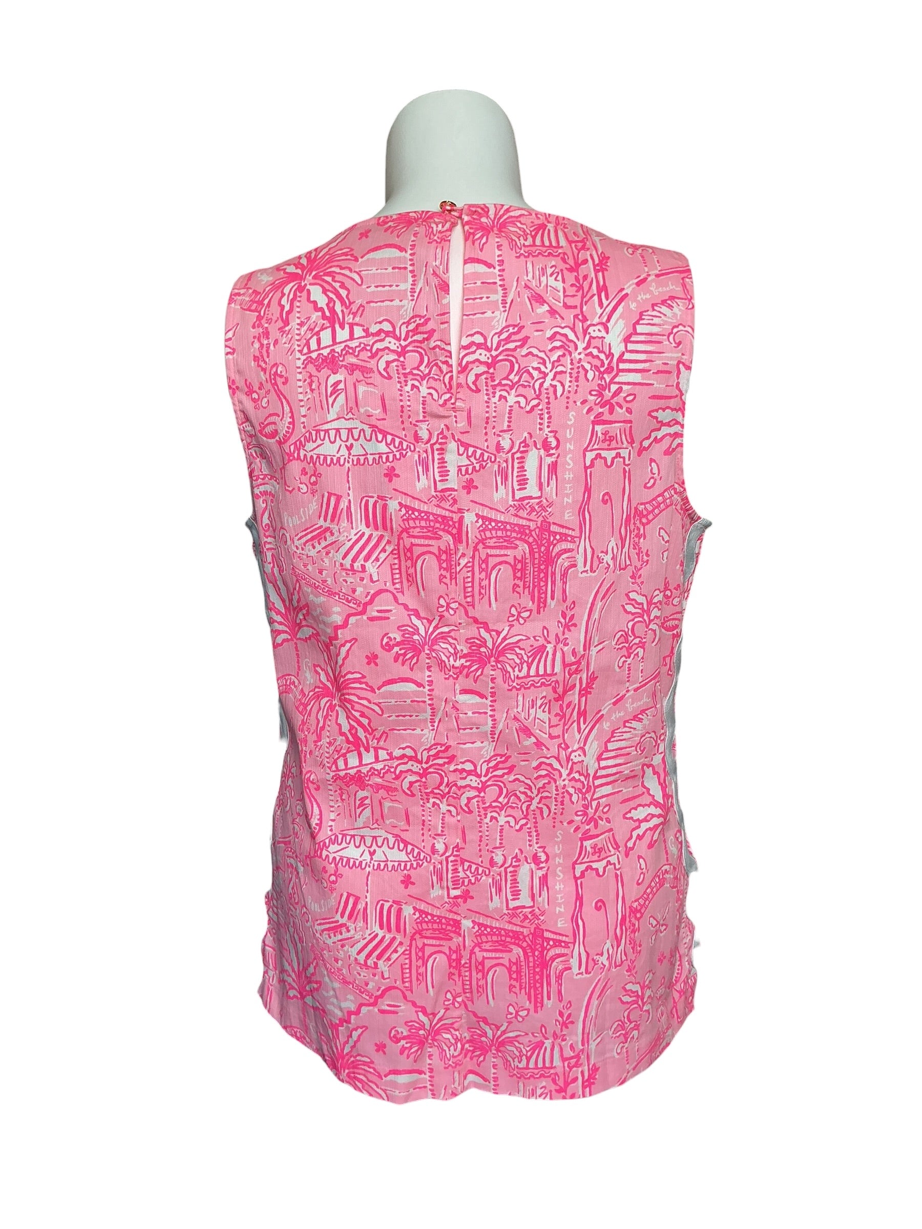 Lilly Pulitzer NWT Palmita Tunic - Conch Shell Pink Pennys Playground - Size XL