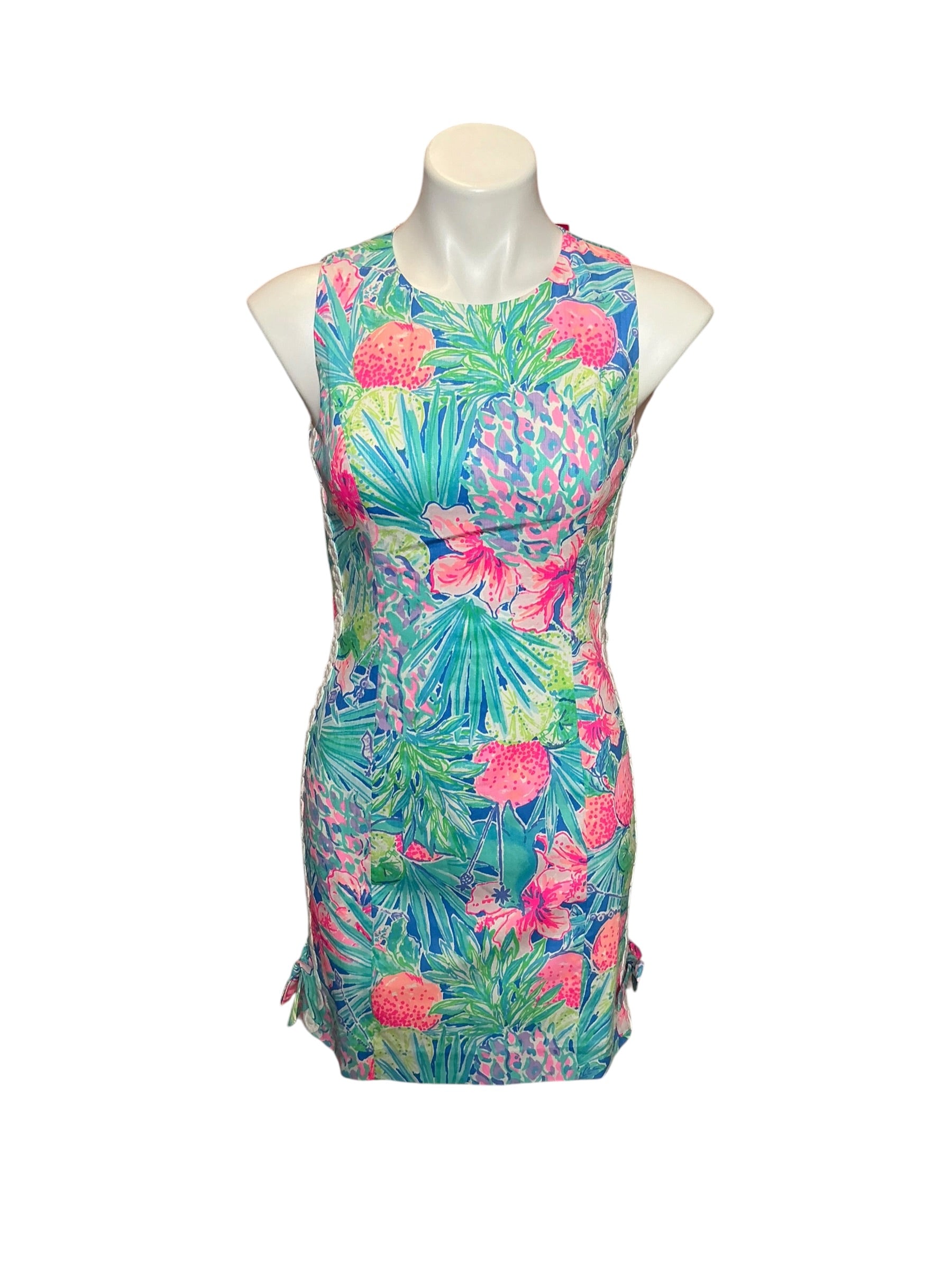 Lilly Pulitzer NWT Mila Stretch Shift Multi Swizzle In - Size 0