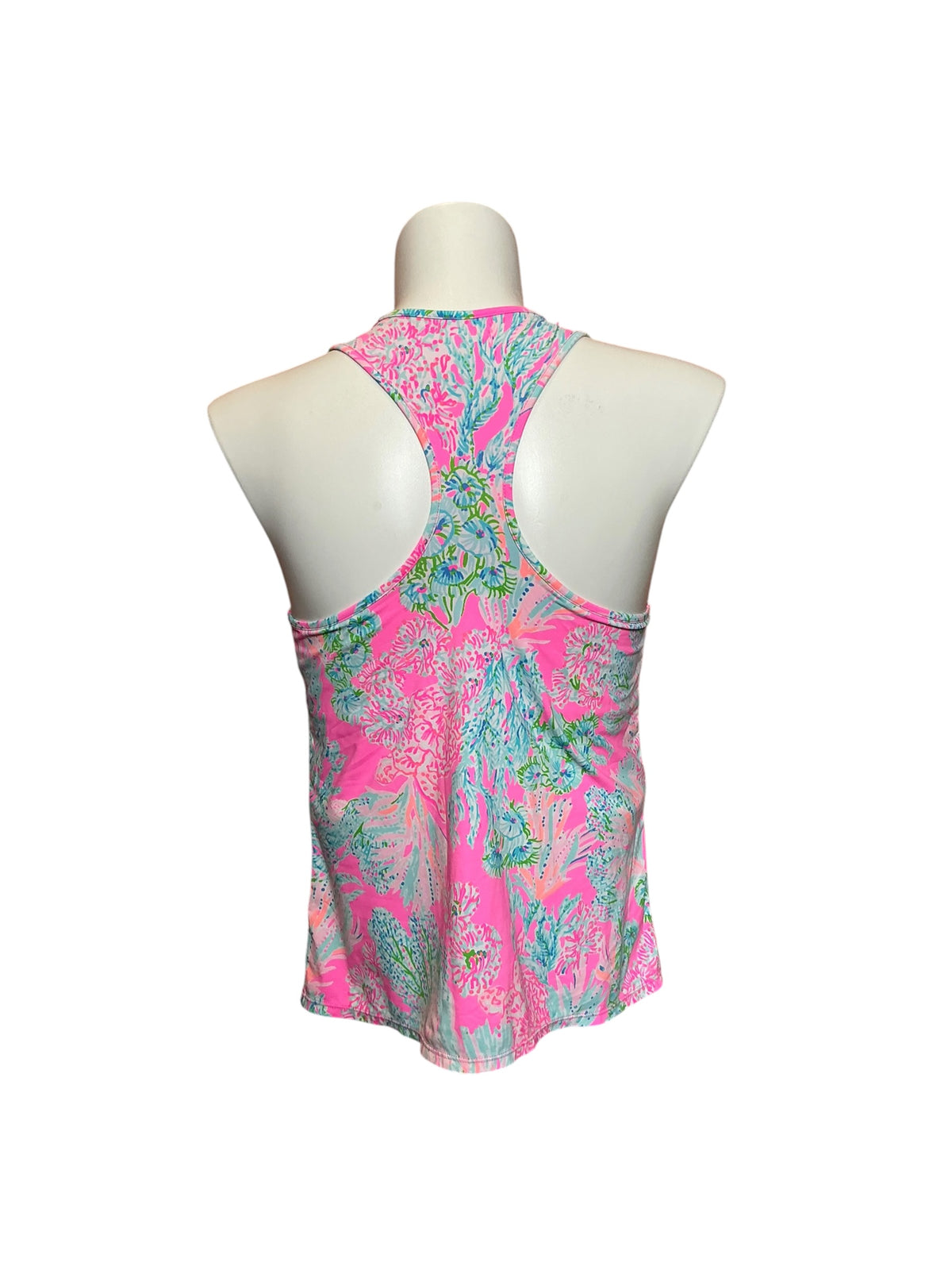 Lilly Pulitzer Mina Bra Tank Pink Isle Shell Me Something Good - Size XL