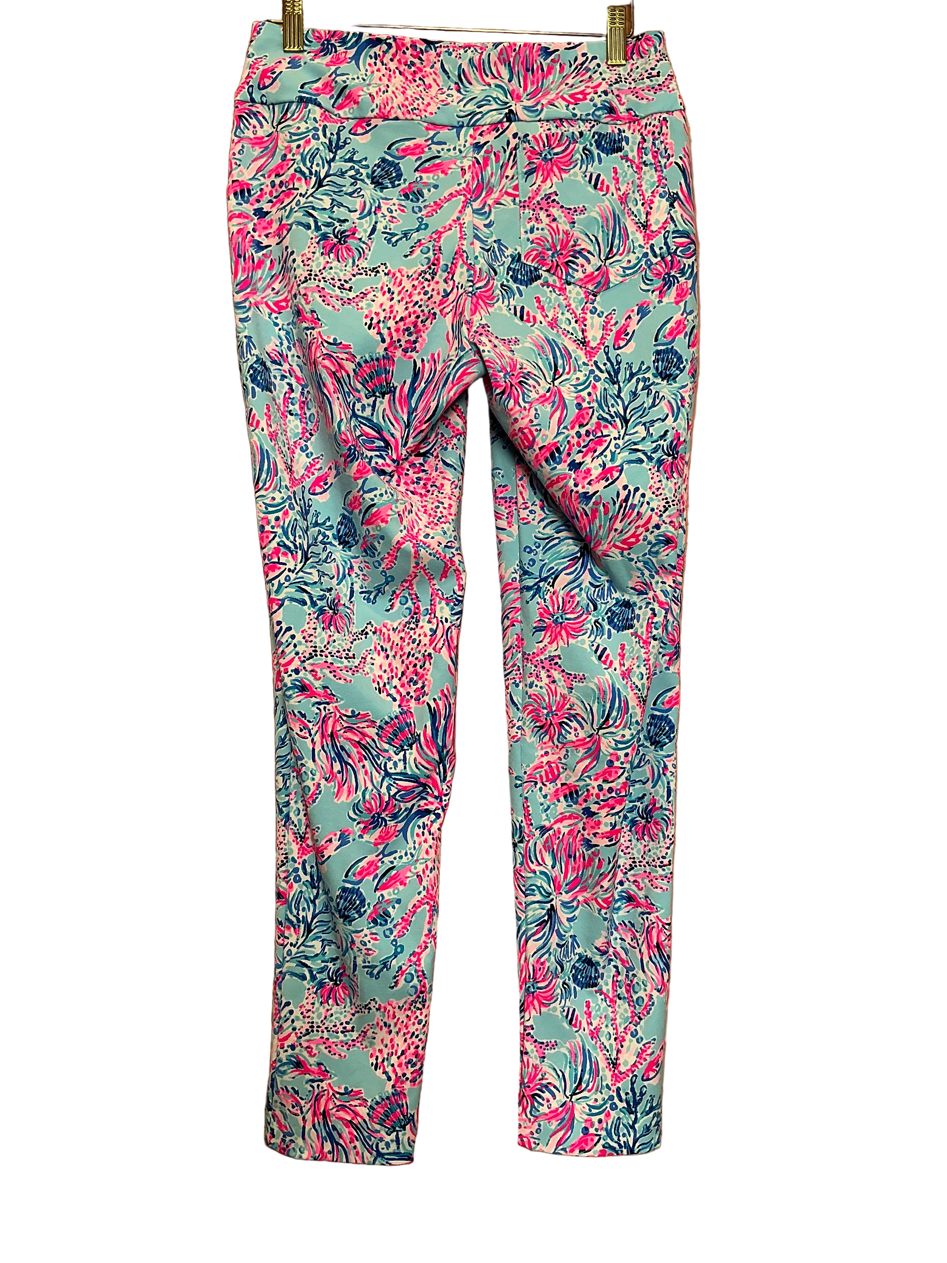 Lilly Pulitzer Corso Pant UPF 50+ Seekj And Sea Print - Size 2