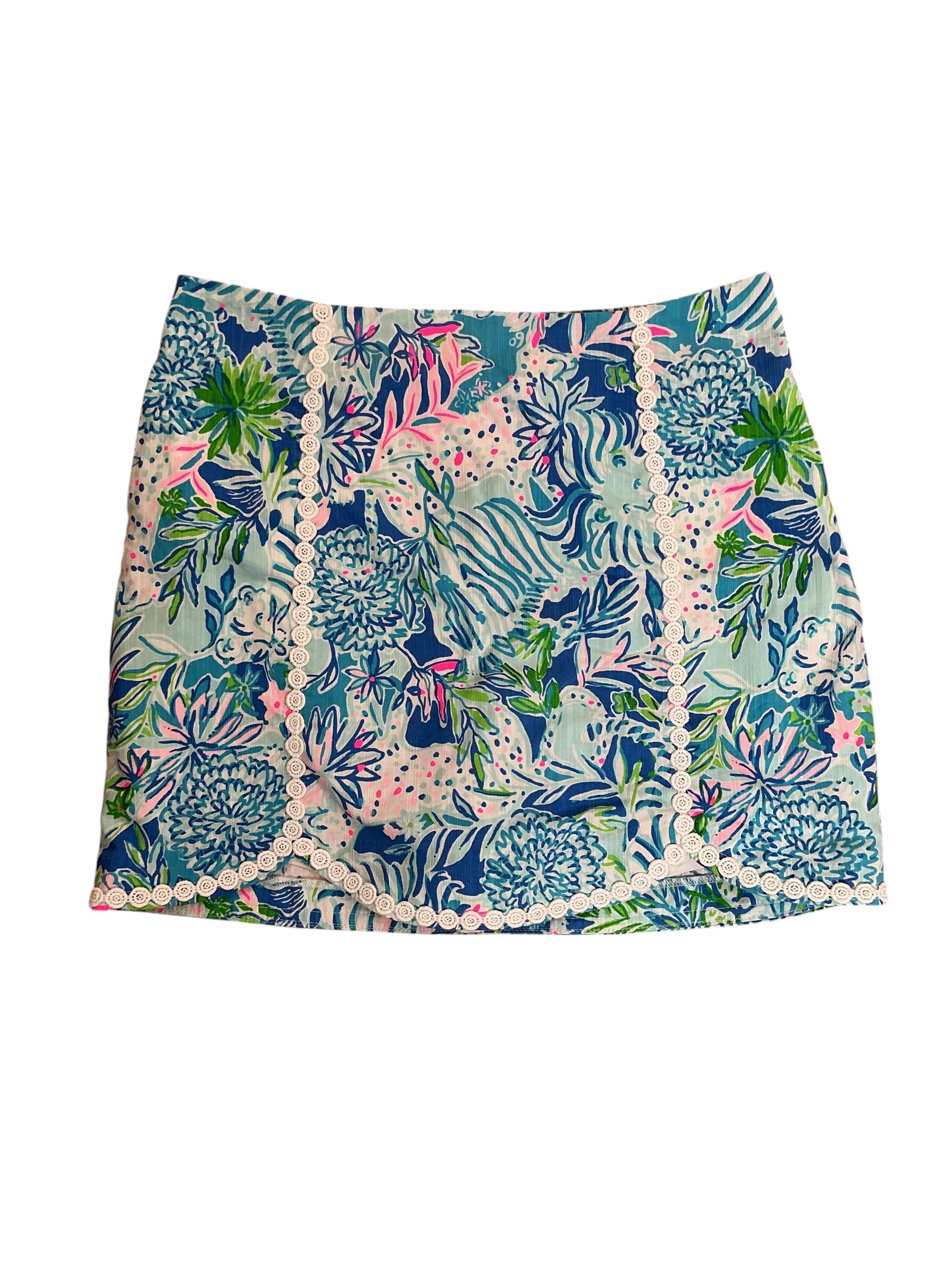 Lilly Pulitzer Patty Skort Coastal Blue Lion Around - Size 6