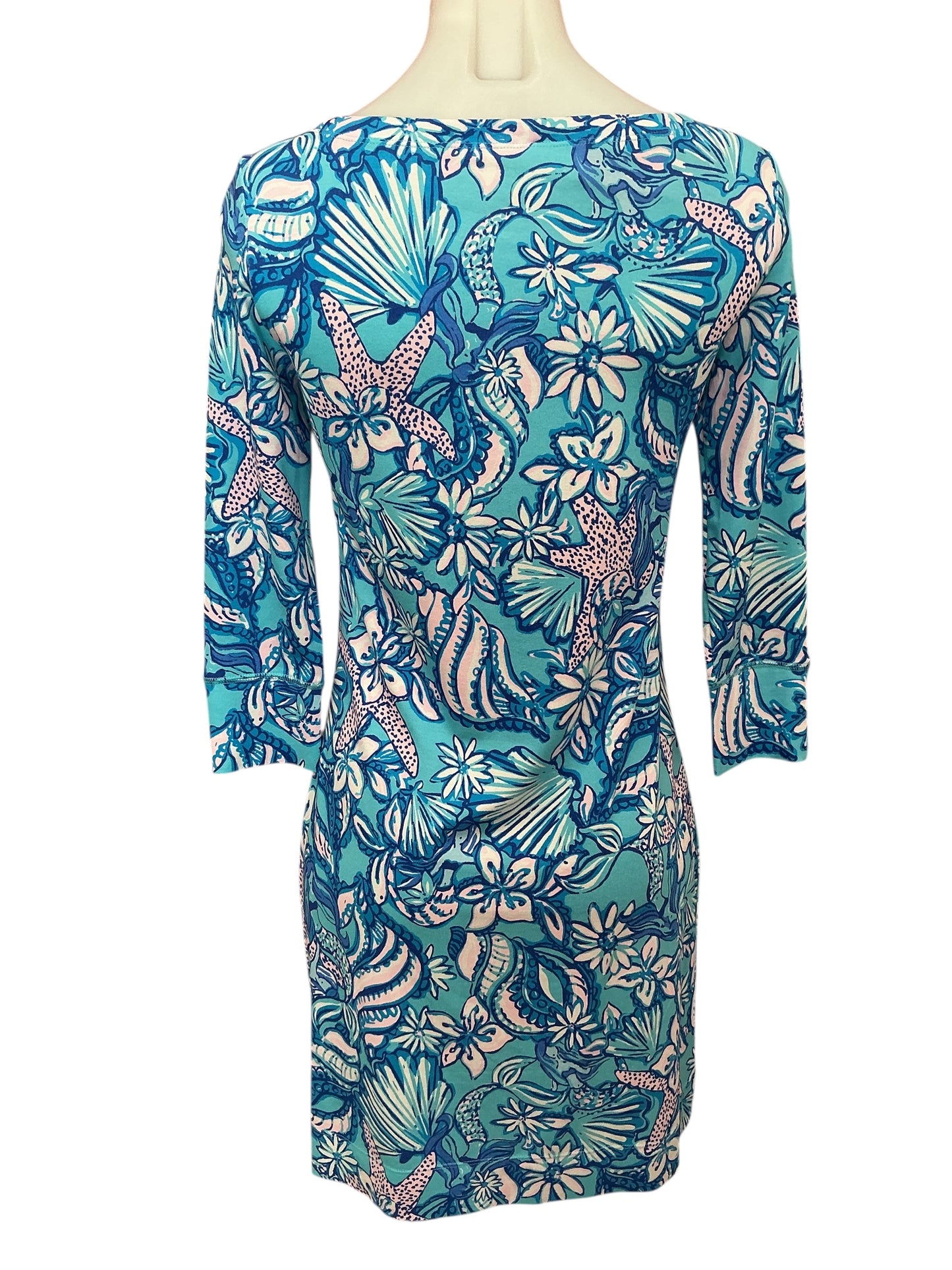 Lilly Pulitzer Sophie Dress Amalfi Blue Sound The Sirens - Size XS