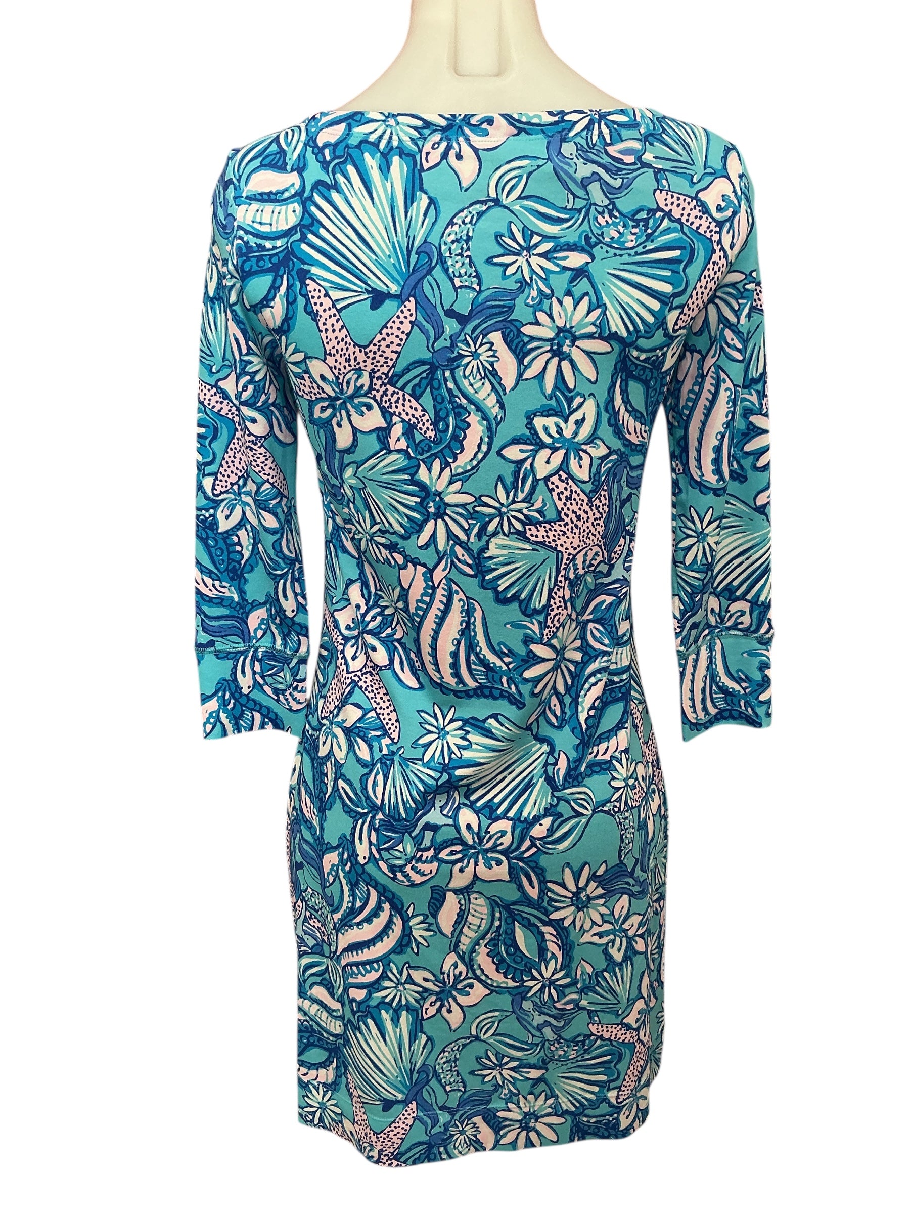 Lilly Pulitzer Sophie Dress Amalfi Blue Sound The Sirens - Size XS