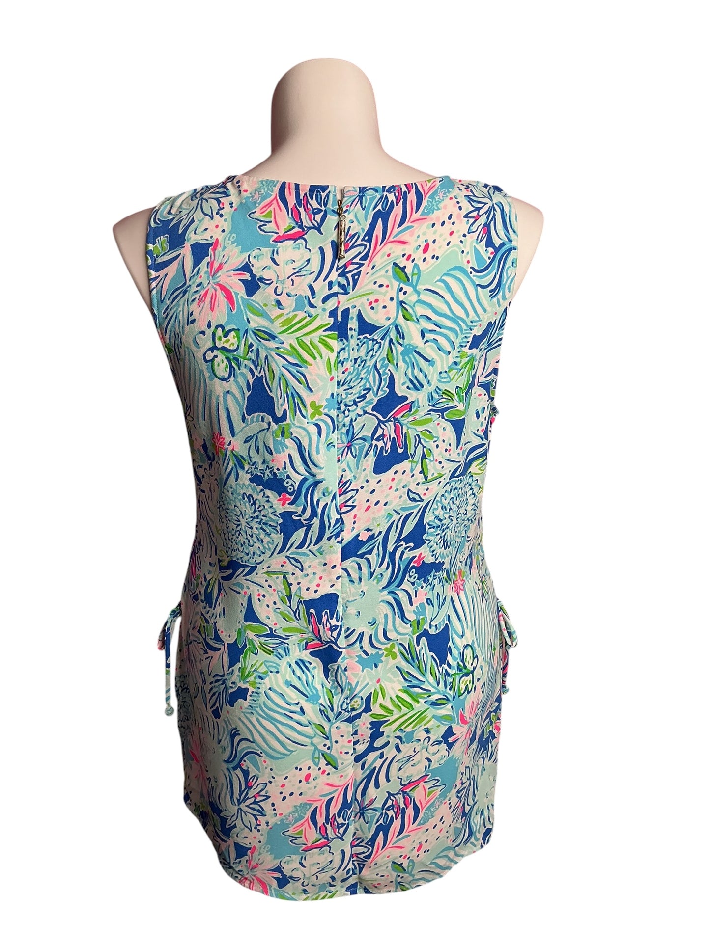 Lilly Pulitzer- NWT Donna Top Coastal Blue Lion Around Size XL